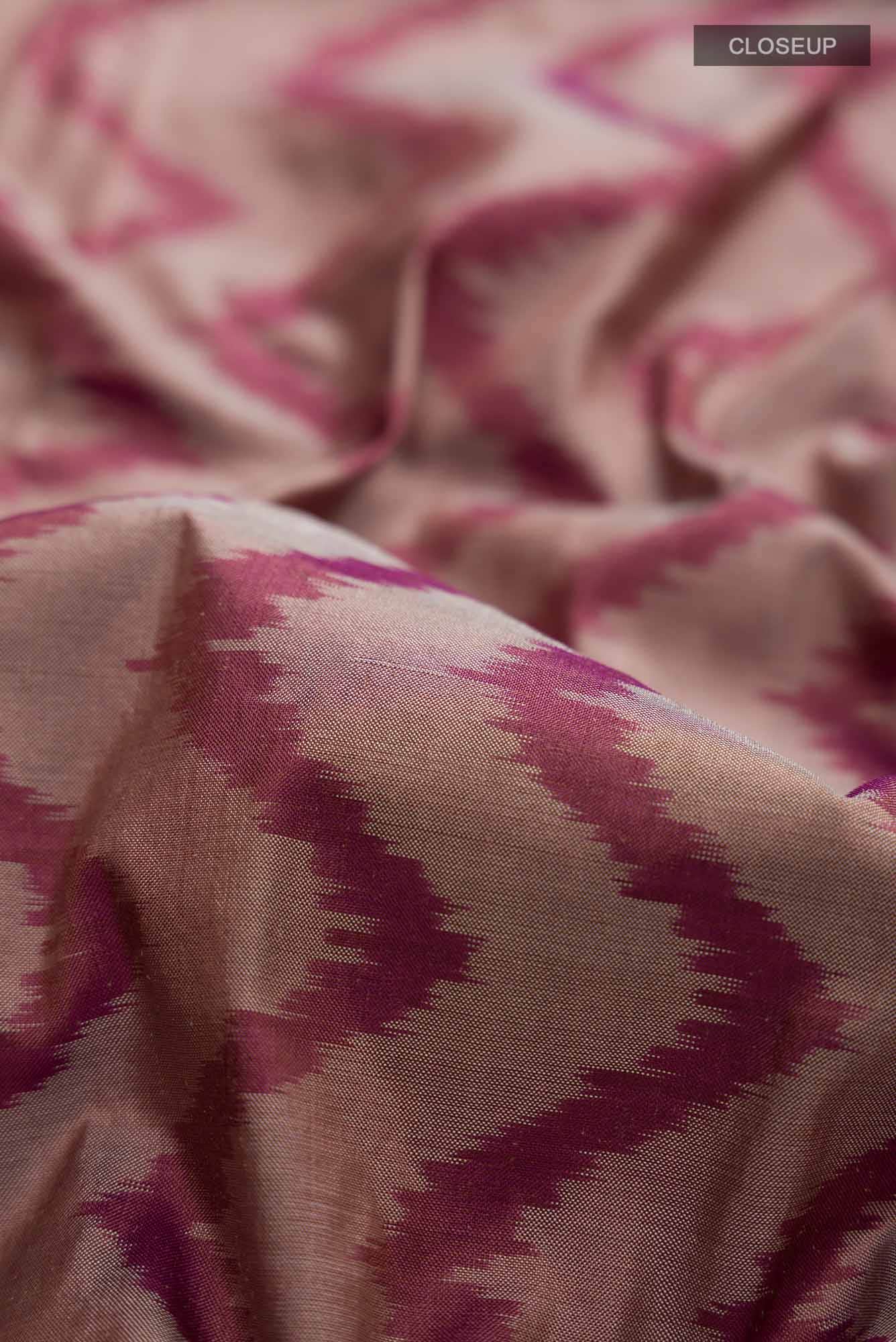 Brown Pochampally Silk Saree
