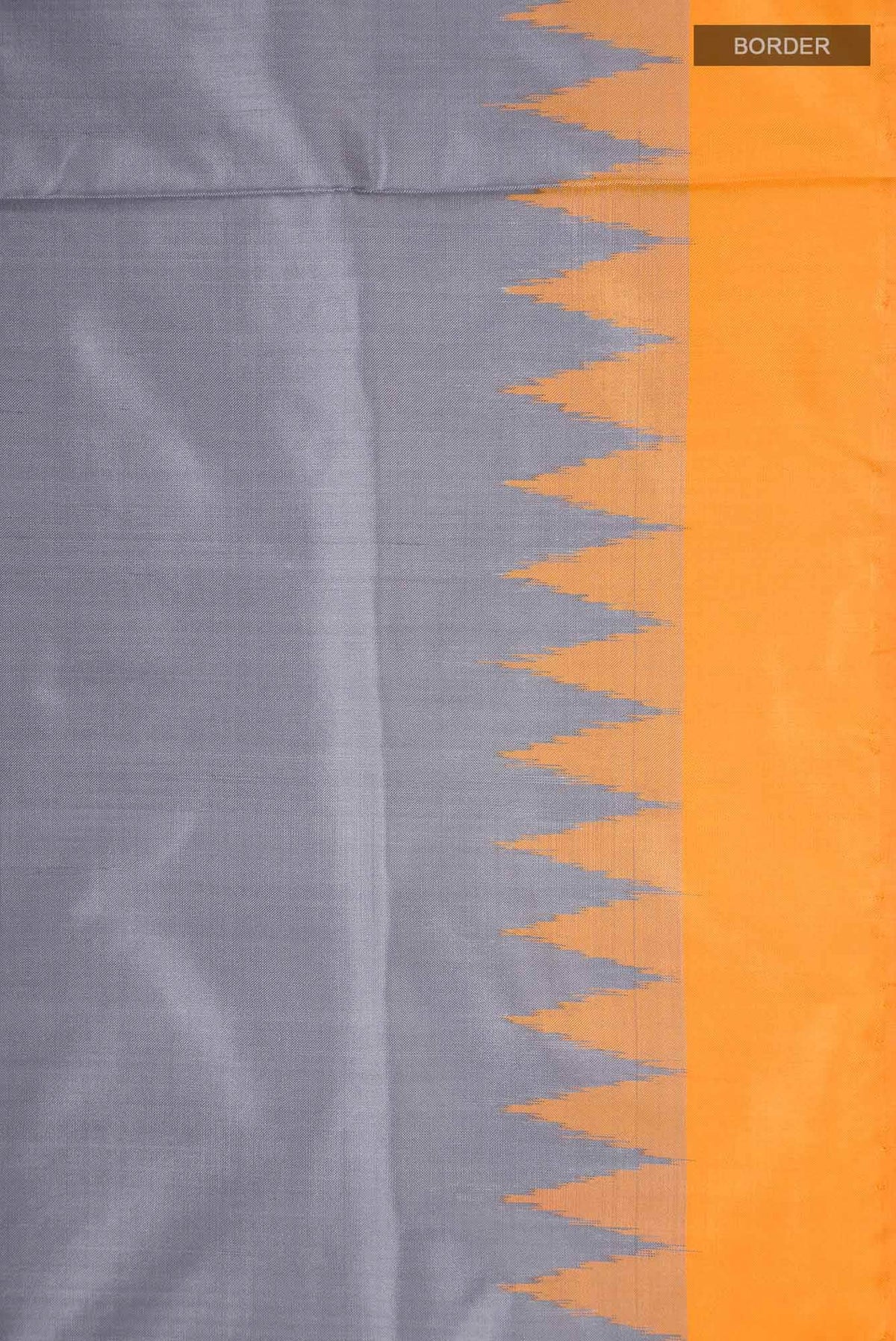 Grey Pochampally Silk Saree