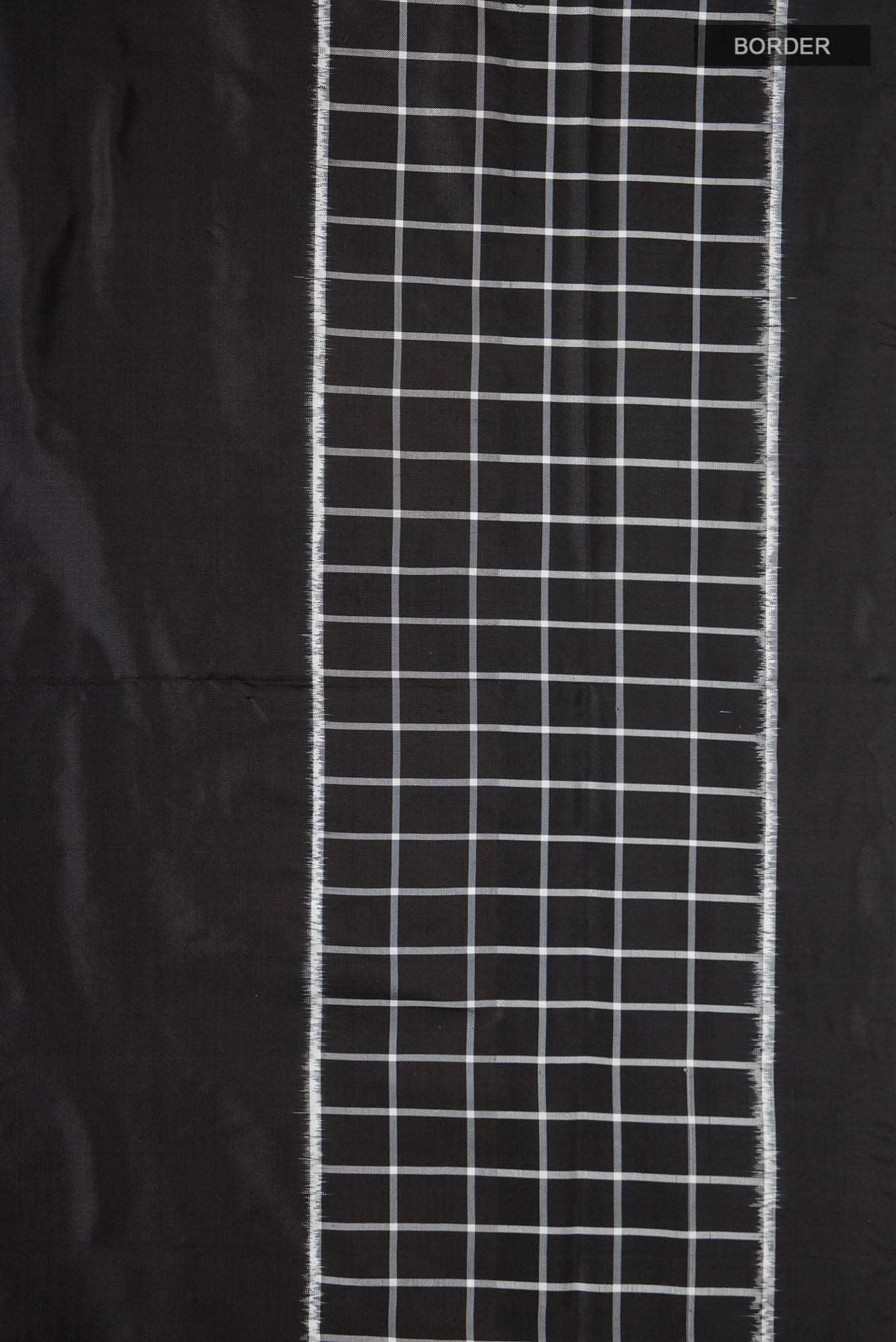 Black Pochampally Silk Saree
