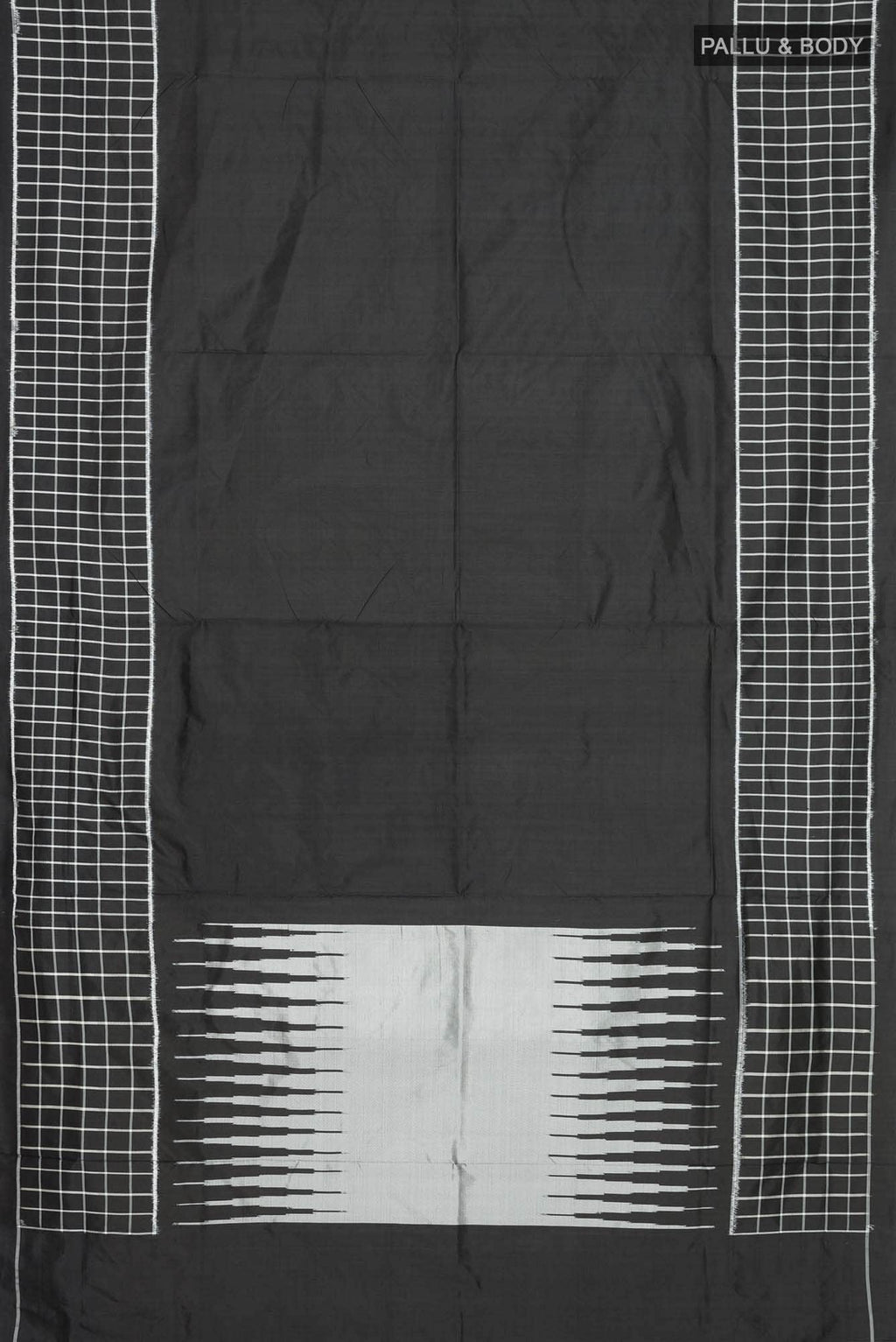 Black Pochampally Silk Saree