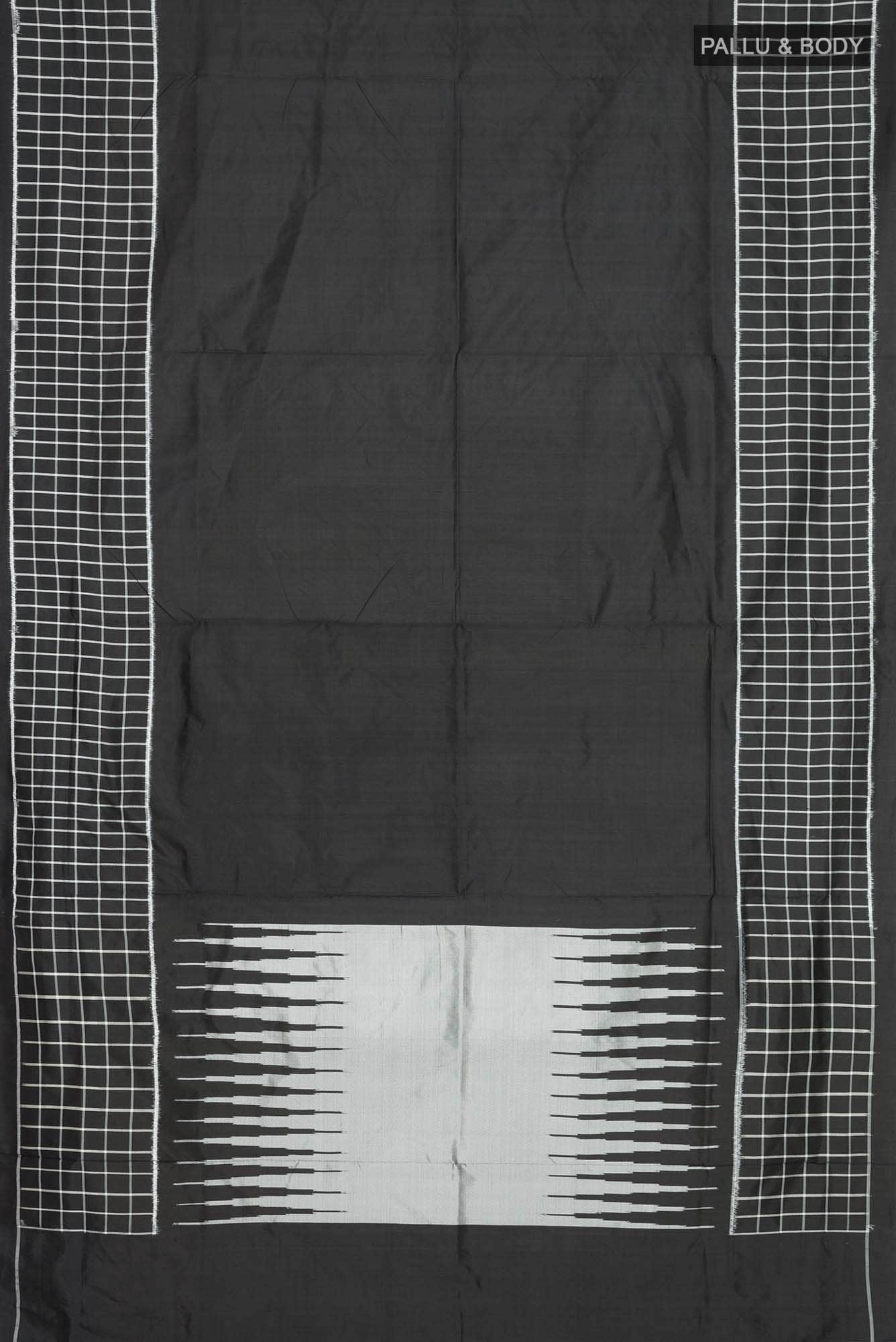 Black Pochampally Silk Saree