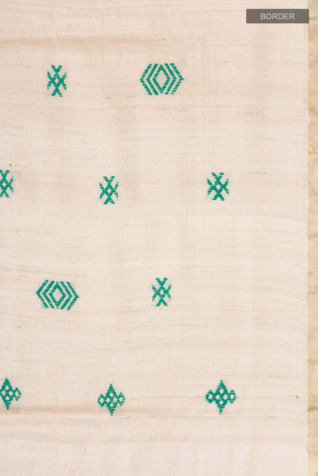 Beige Bhagalpuri Tussar Silk Saree
