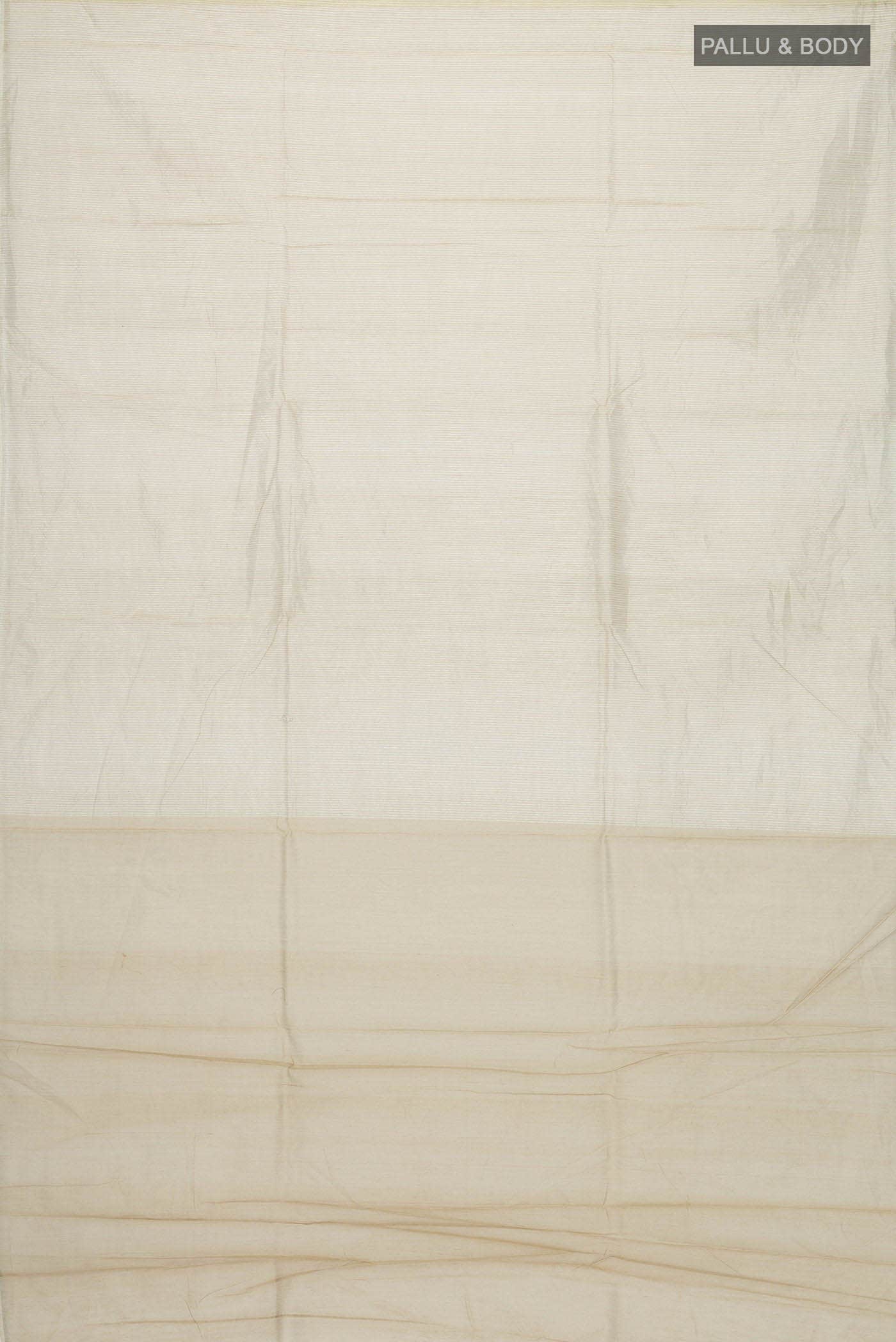 Beige Maheshwari Silk Cotton Saree