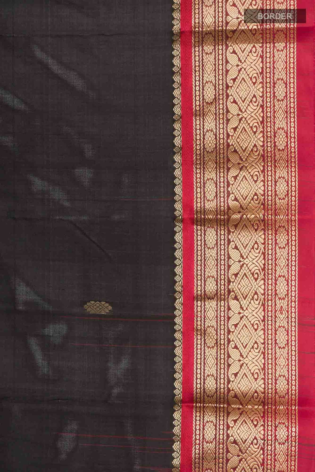 Black Bangalore Silk Saree