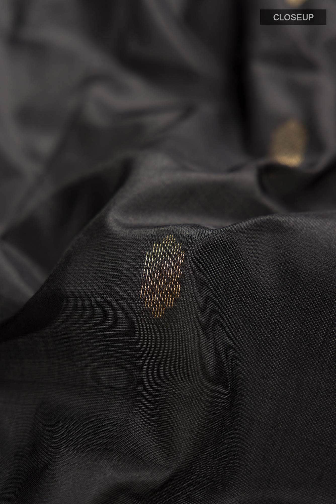 Black Bangalore Silk Saree
