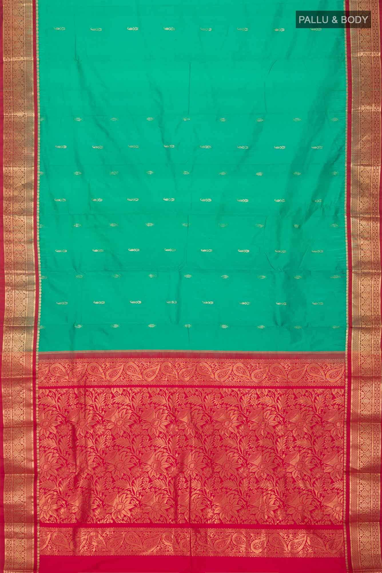 Green Bangalore Silk Saree