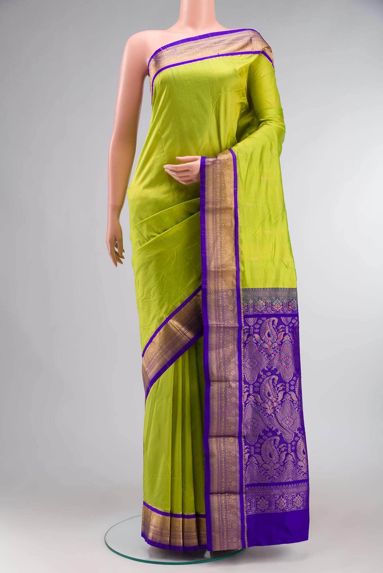 Green Bangalore Silk Saree