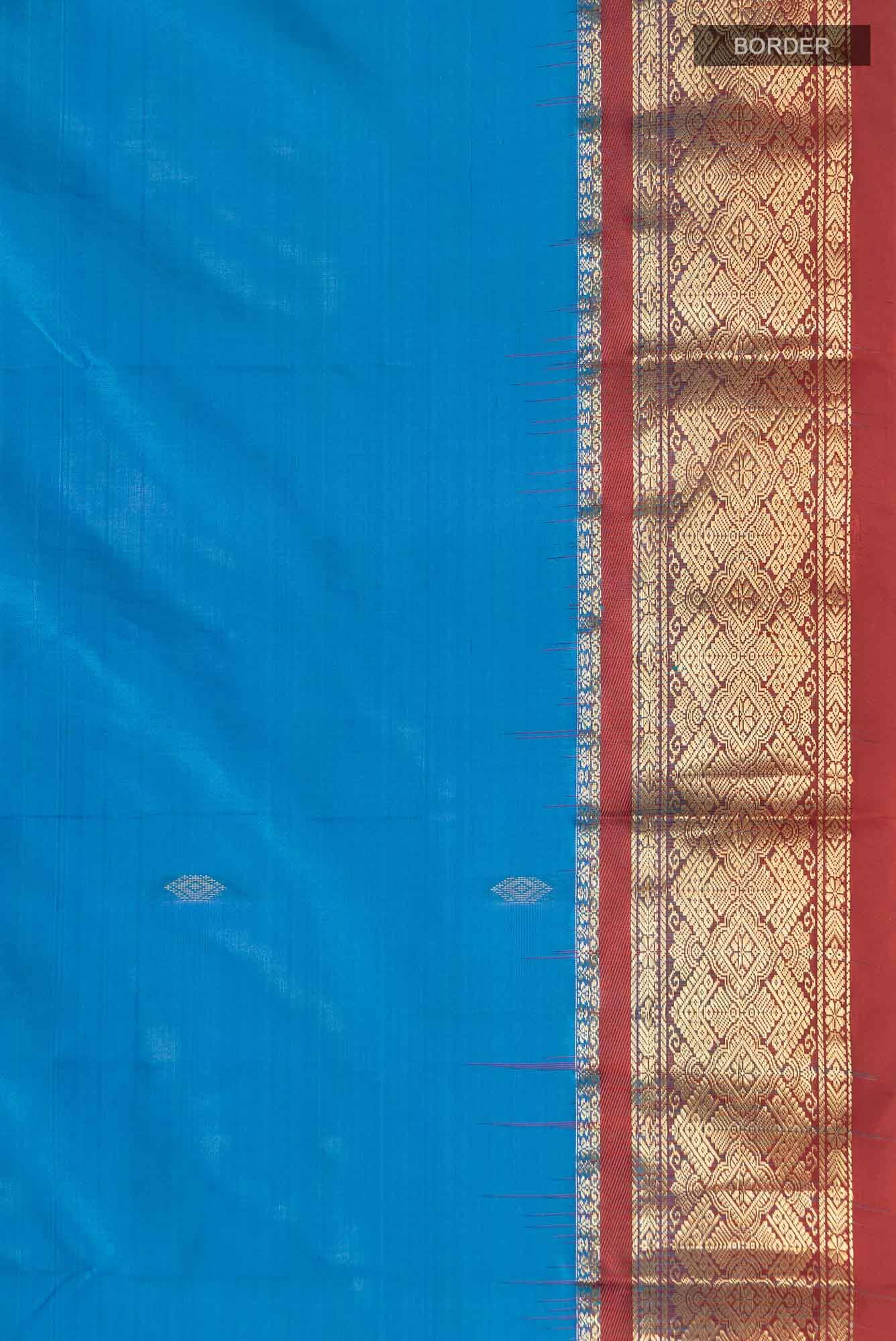 Blue Bangalore Silk Saree