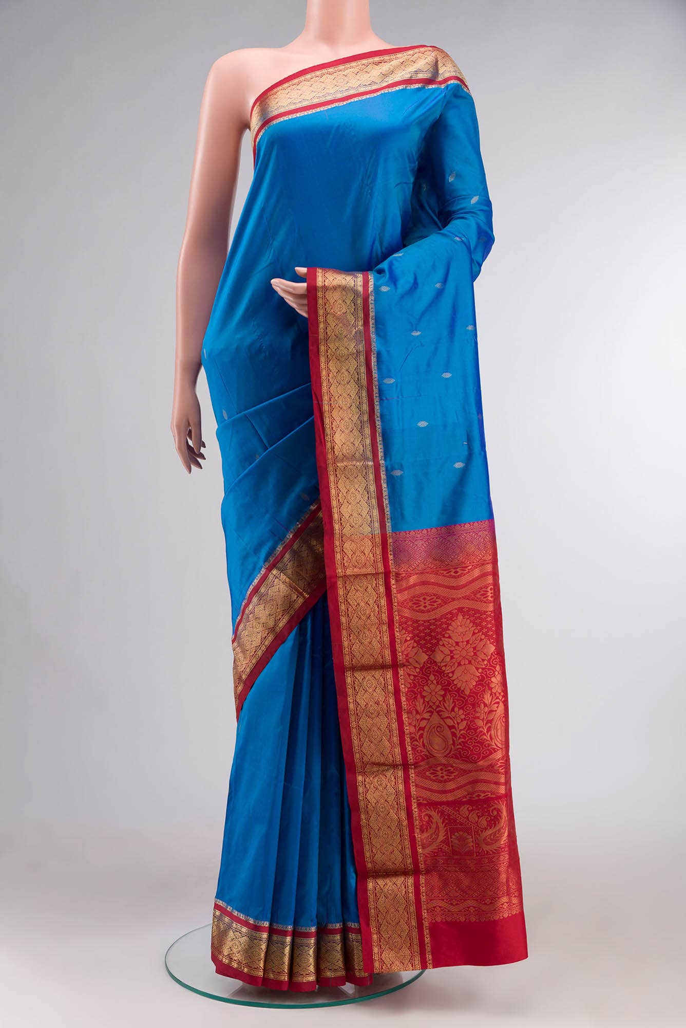Blue Bangalore Silk Saree