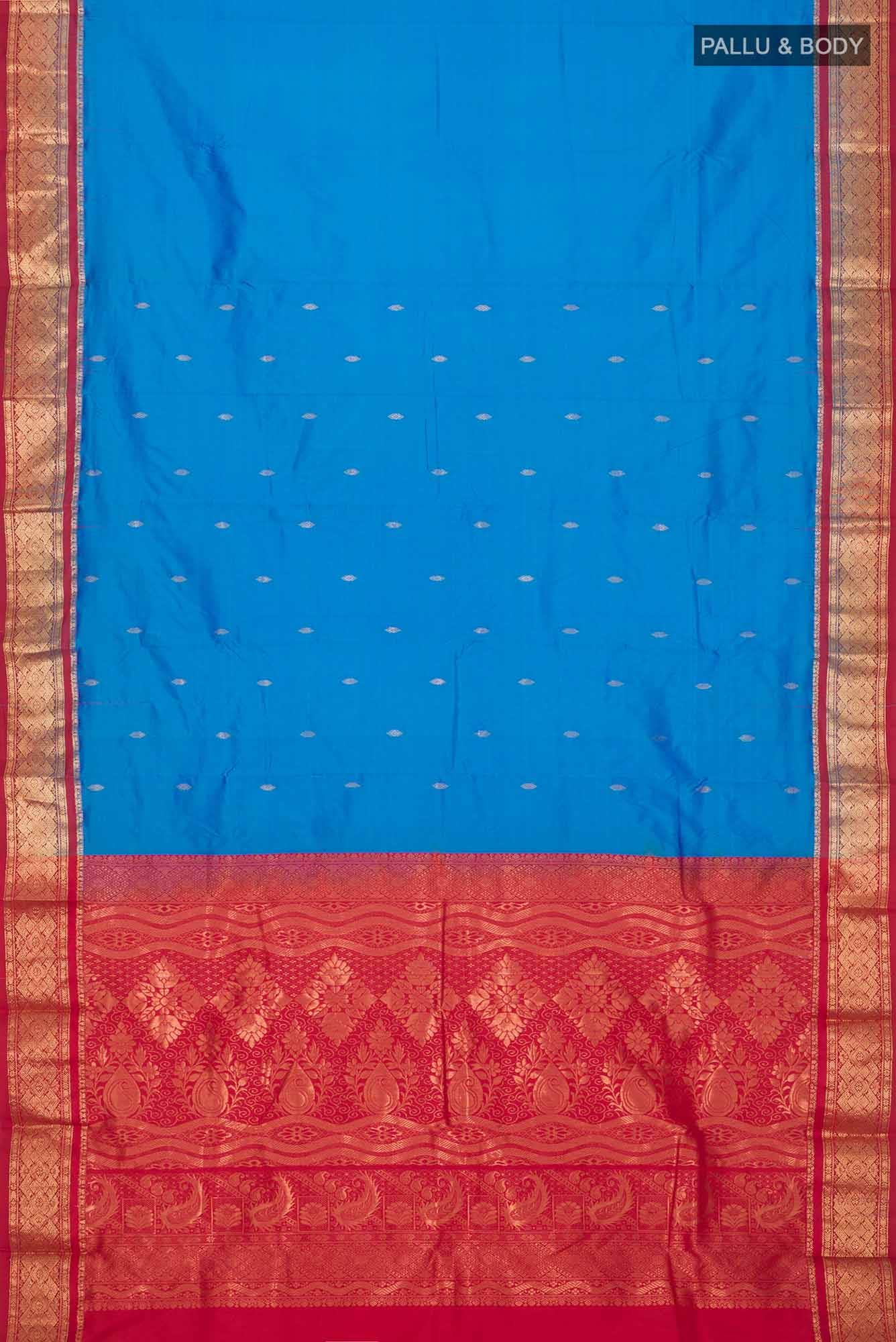 Blue Bangalore Silk Saree