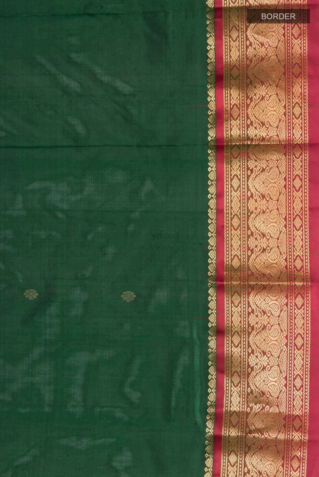 Green Bangalore Silk Saree