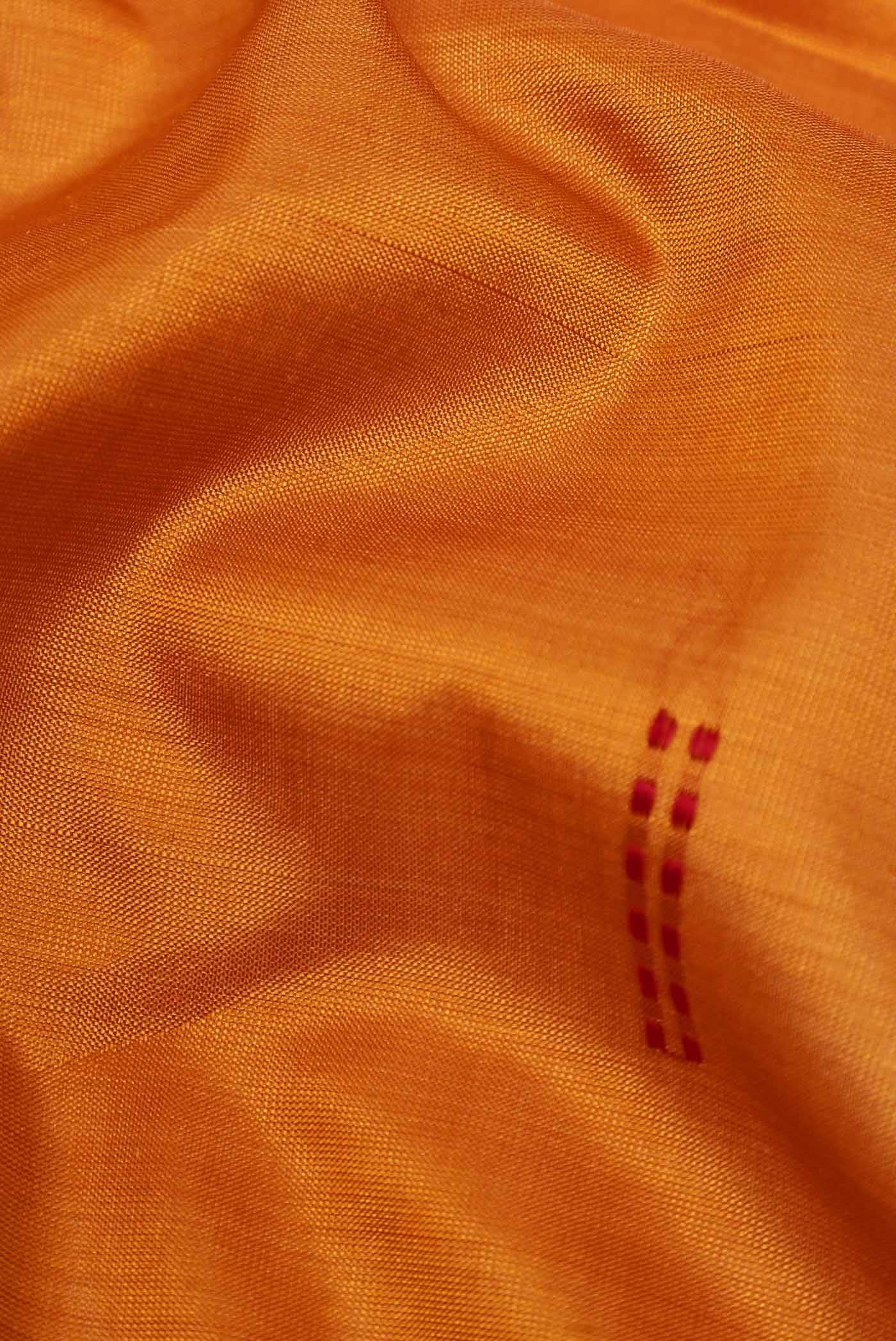 Mustard Kanchipuram Silk Saree