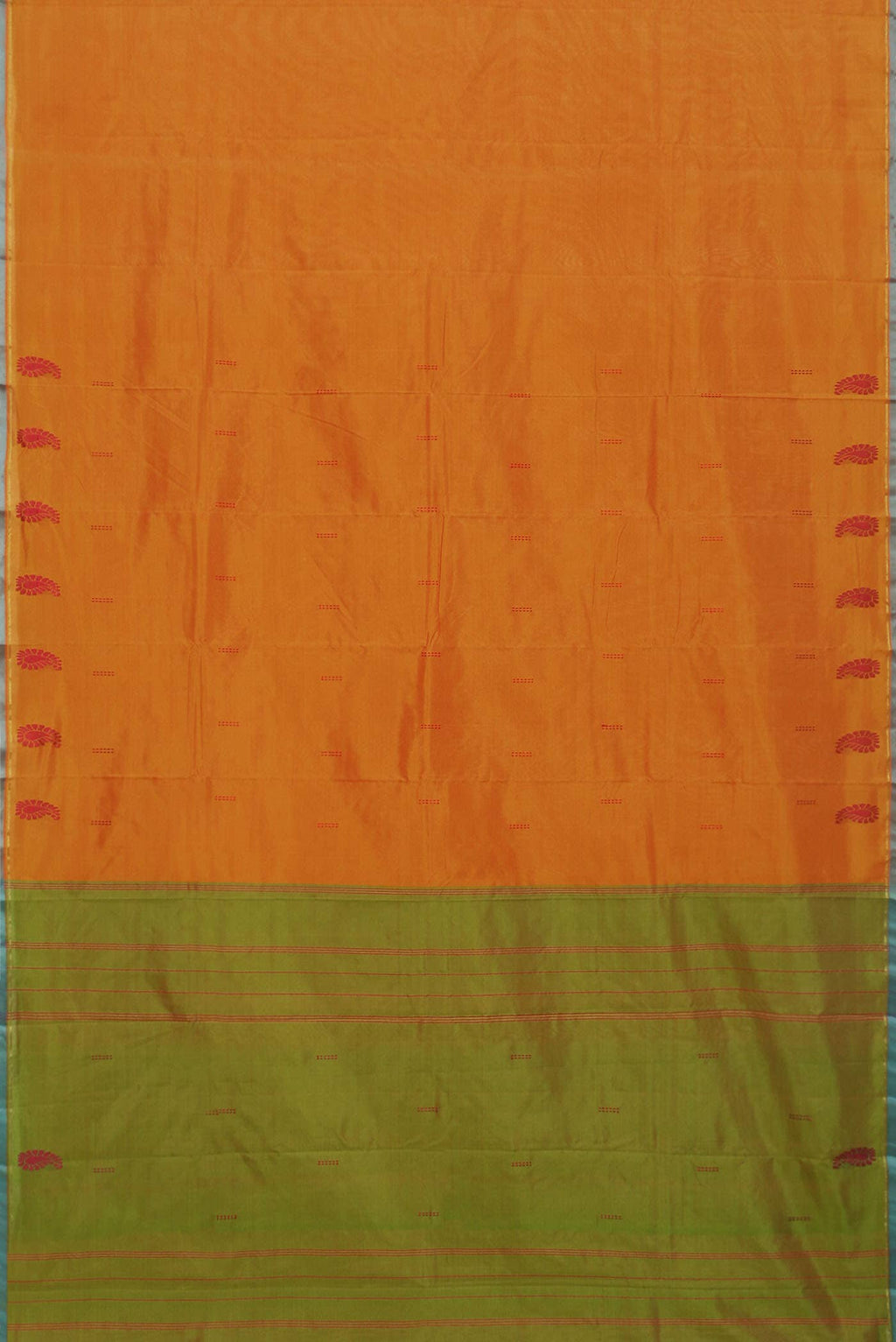 Mustard Kanchipuram Silk Saree
