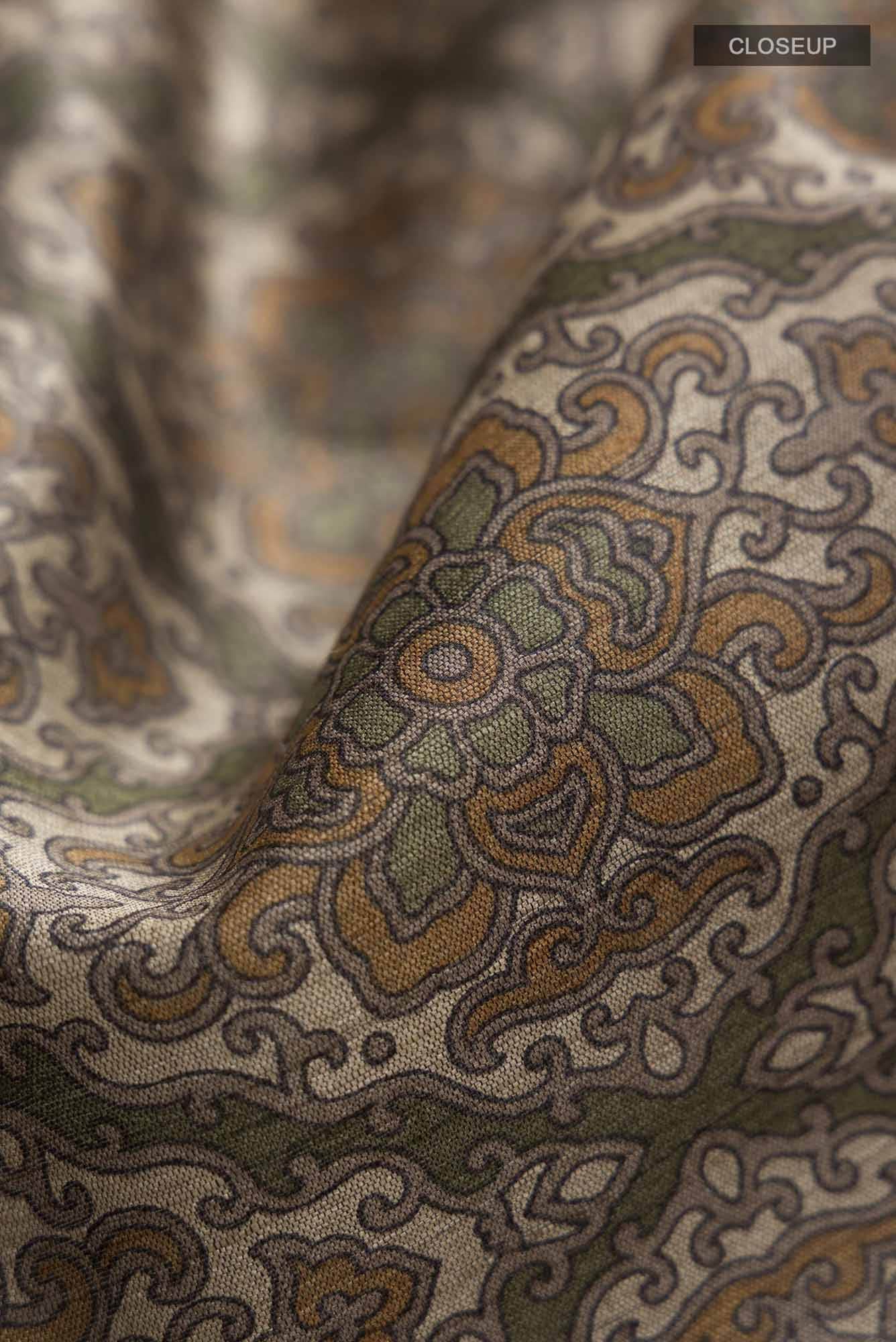 Green Bhagalpuri Tussar Silk Saree