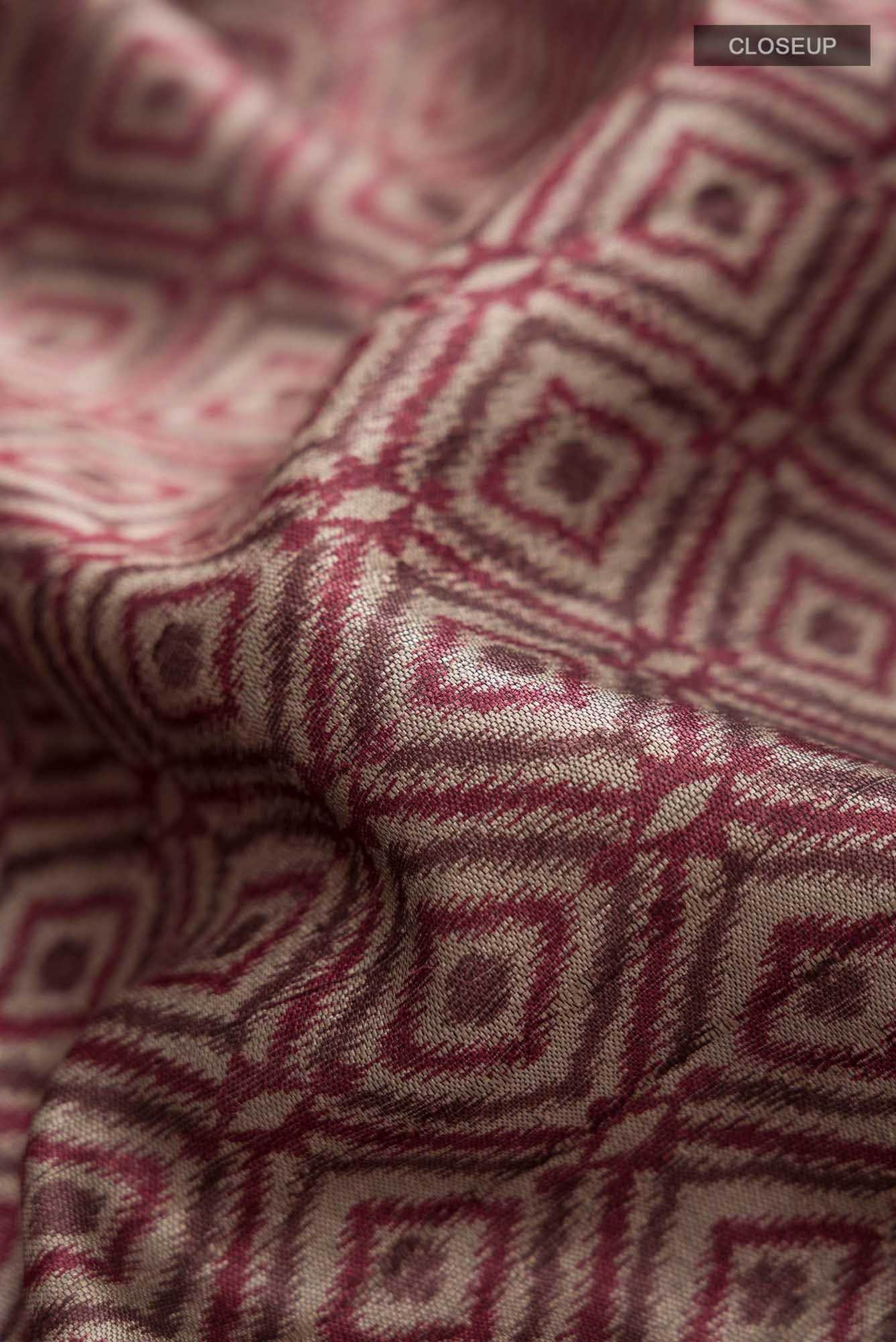 Brown Bhagalpuri Tussar Silk Saree