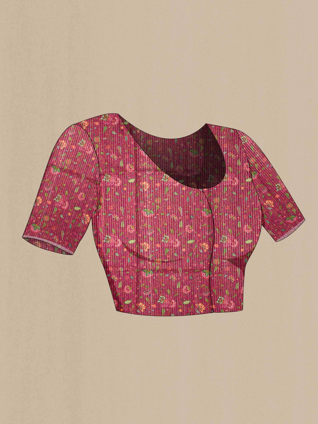 Mauve Tussar Silk Saree