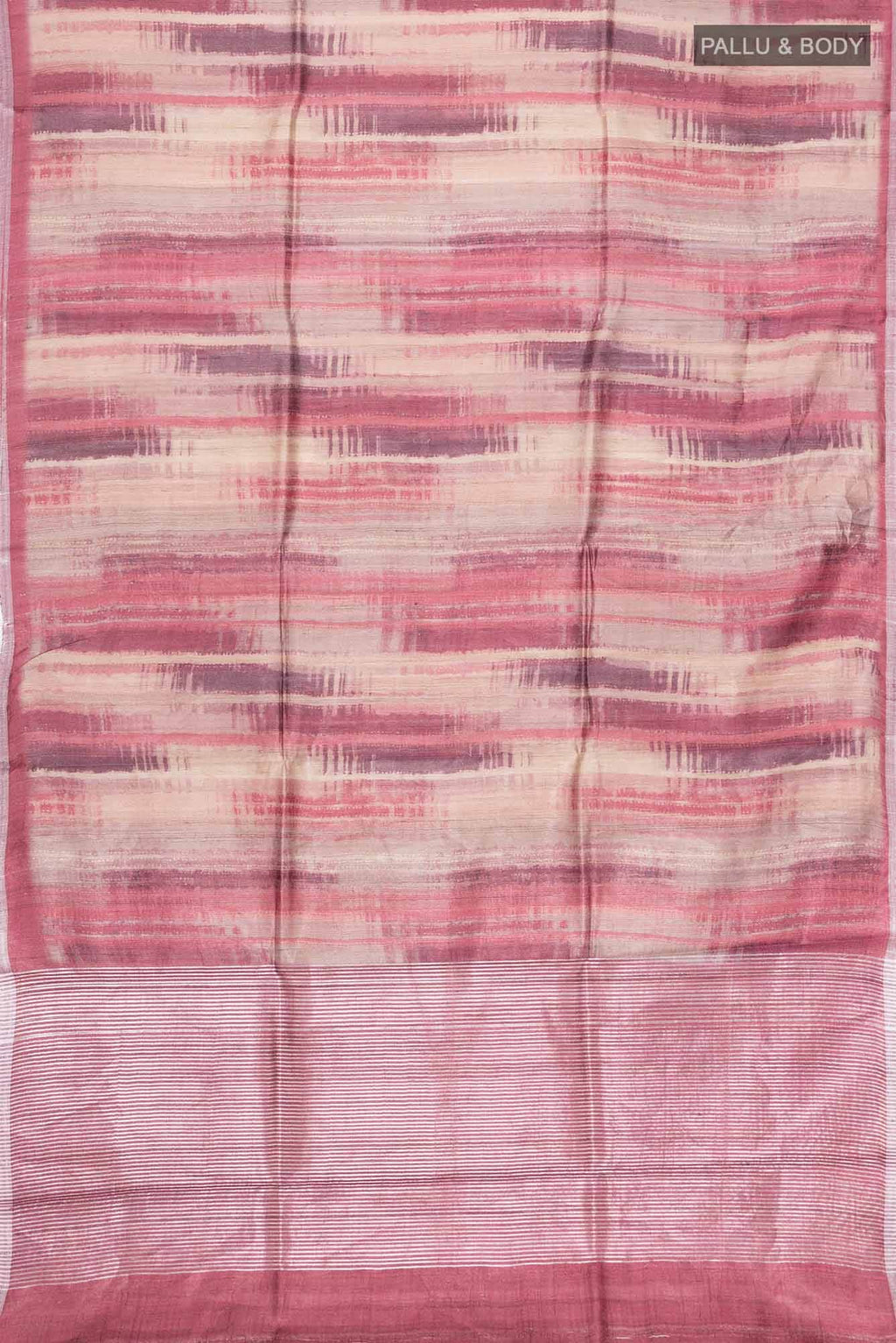 Mauve Tussar Silk Saree