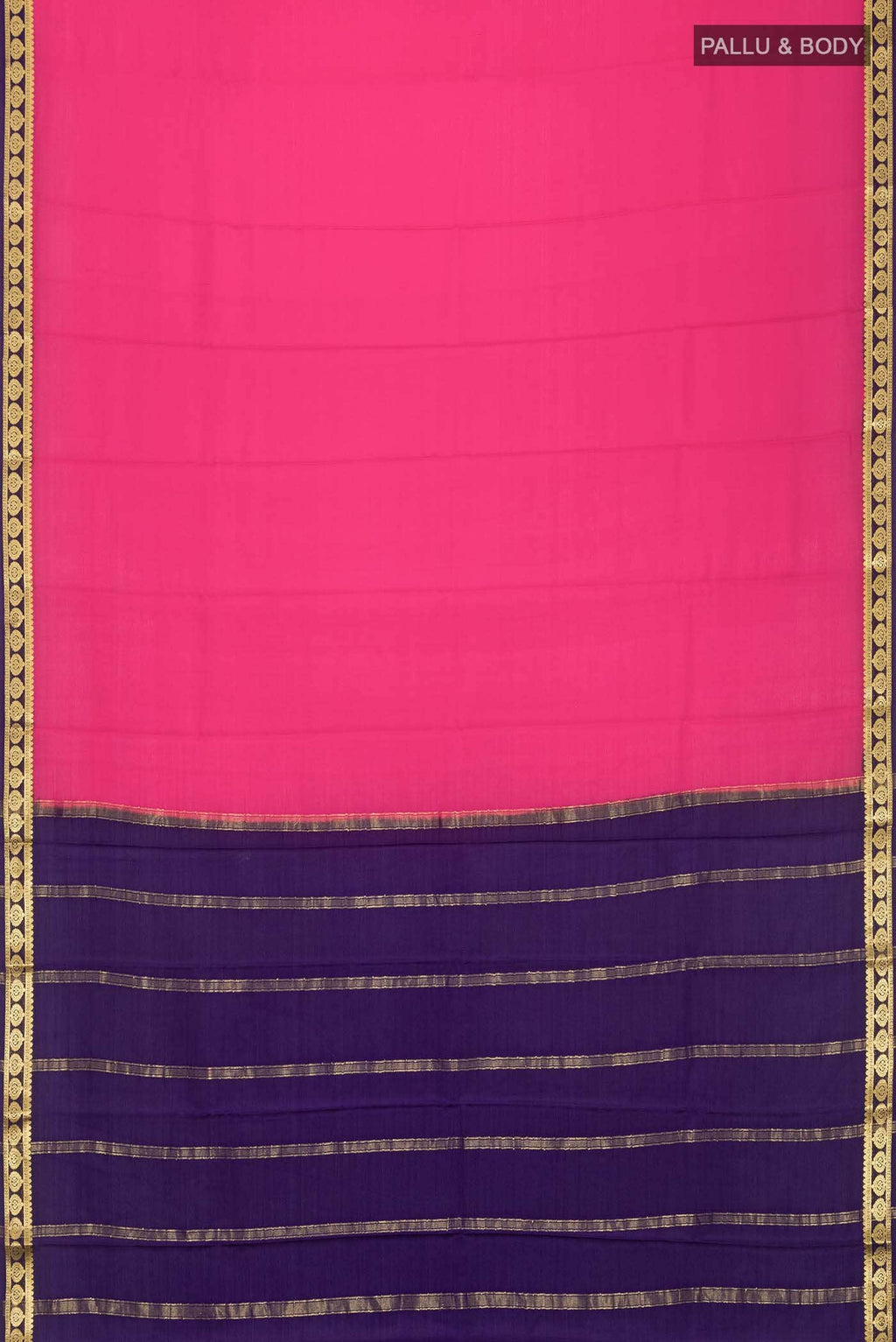 Coral Mysore Crepe Saree