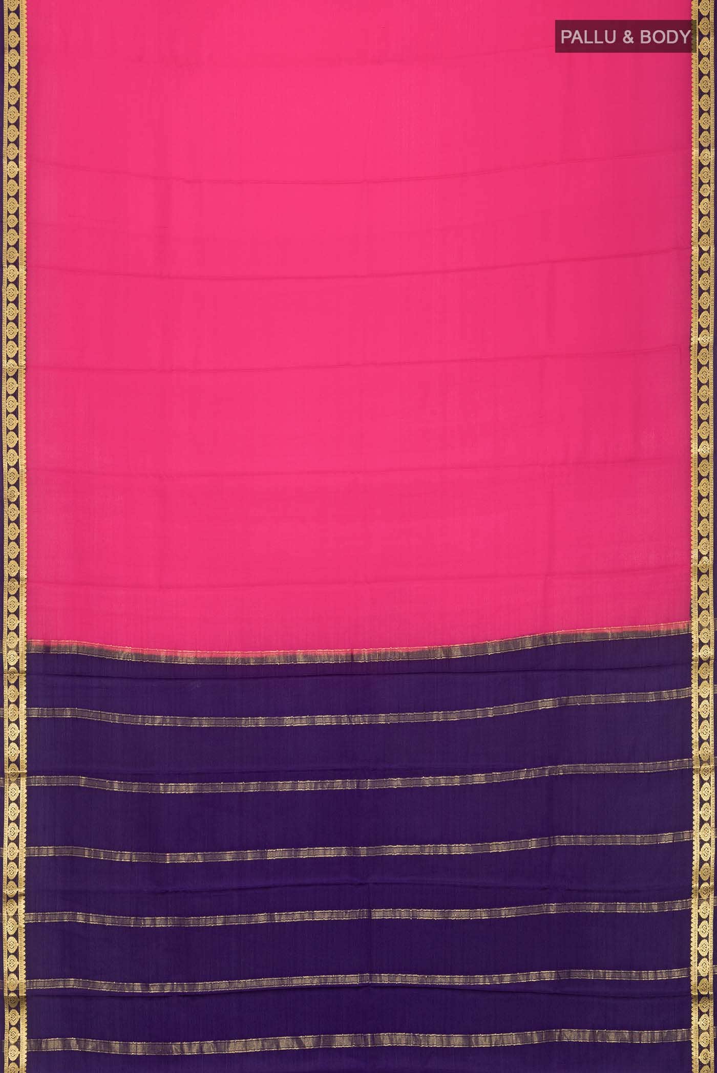 Coral Mysore Crepe Saree