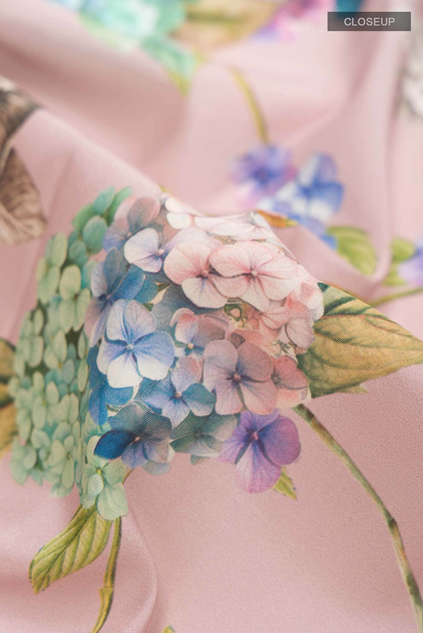 Mauve Printed Silk Saree