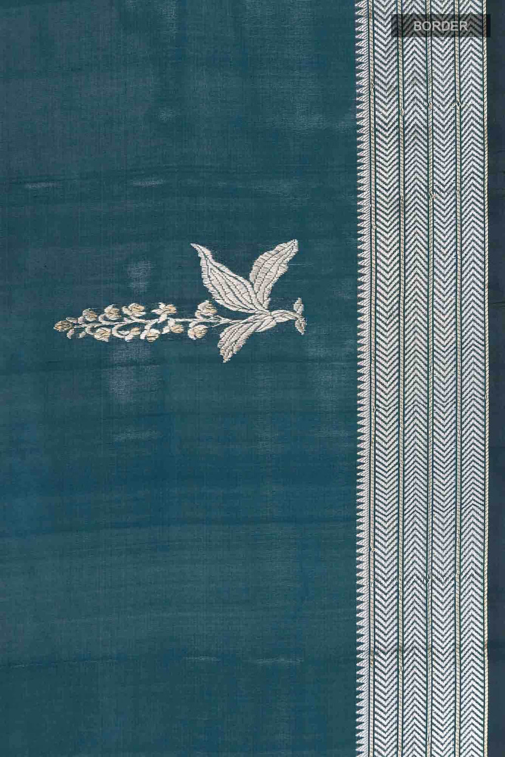 Blue Banarasi Katan Silk Saree