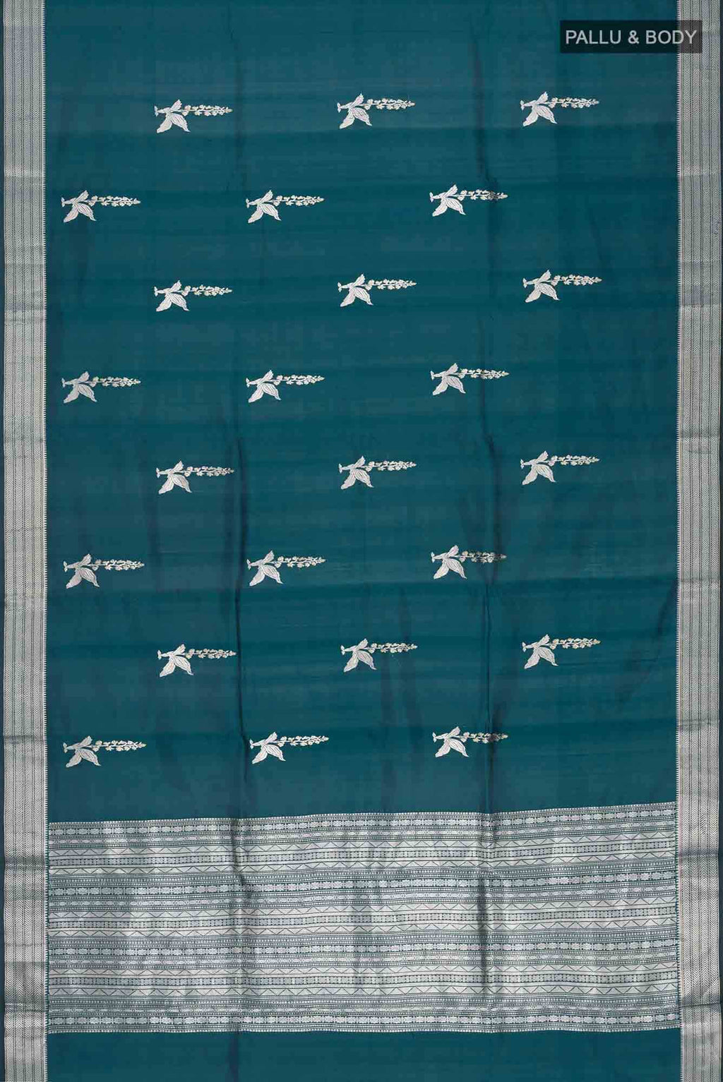 Blue Banarasi Katan Silk Saree