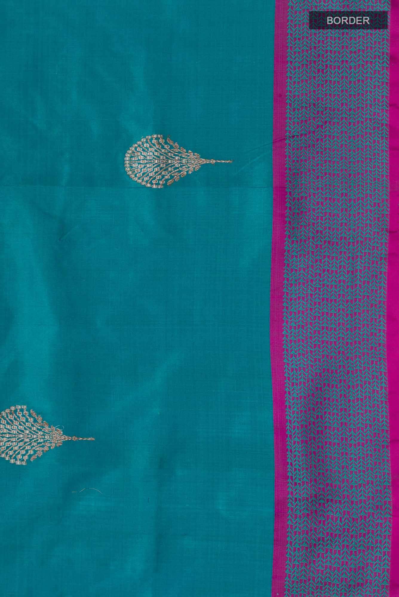 Blue Banarasi Katan Silk Saree
