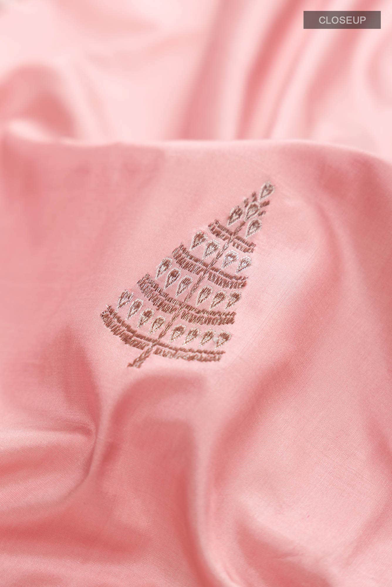 Pink Banarasi Silk Saree