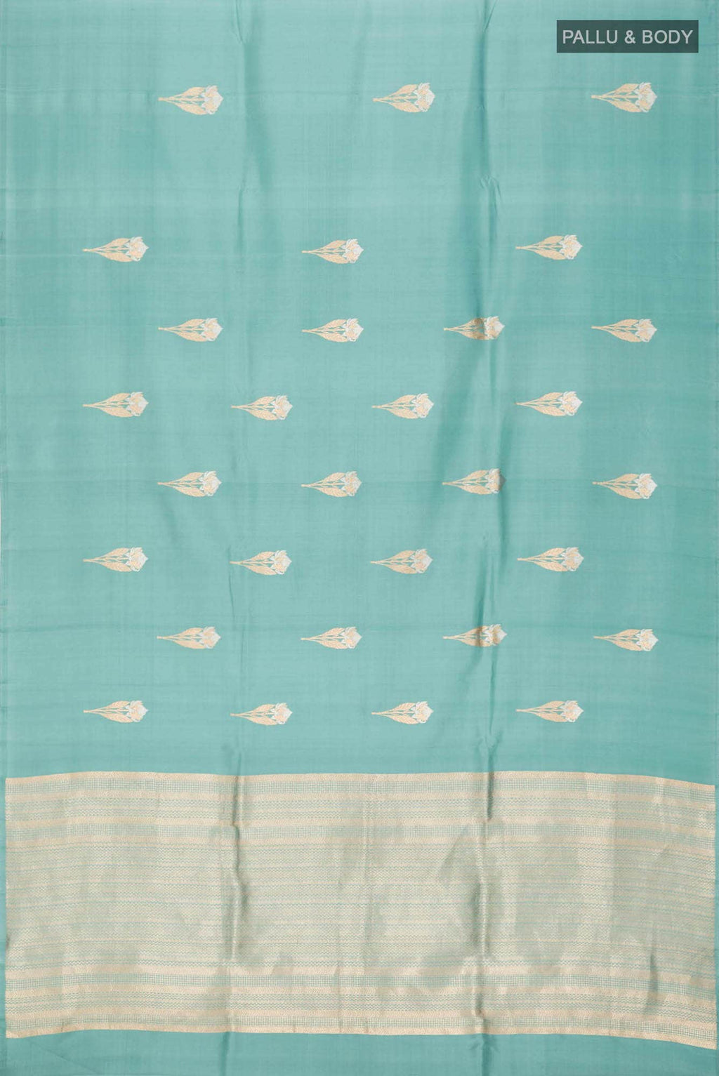 Blue Banarasi Katan Silk Saree