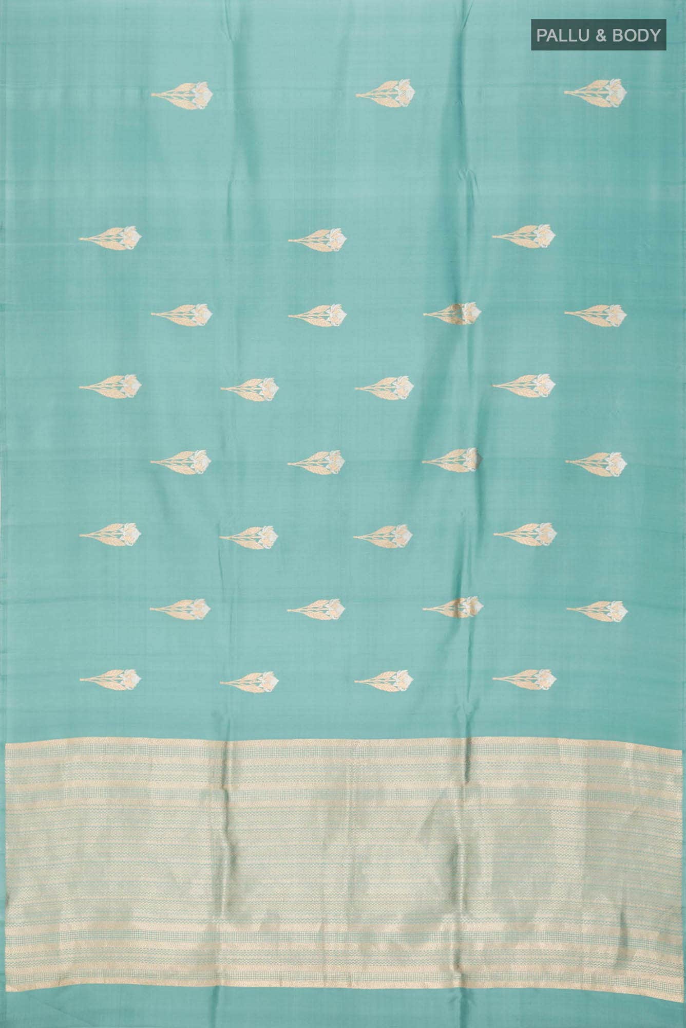 Blue Banarasi Katan Silk Saree