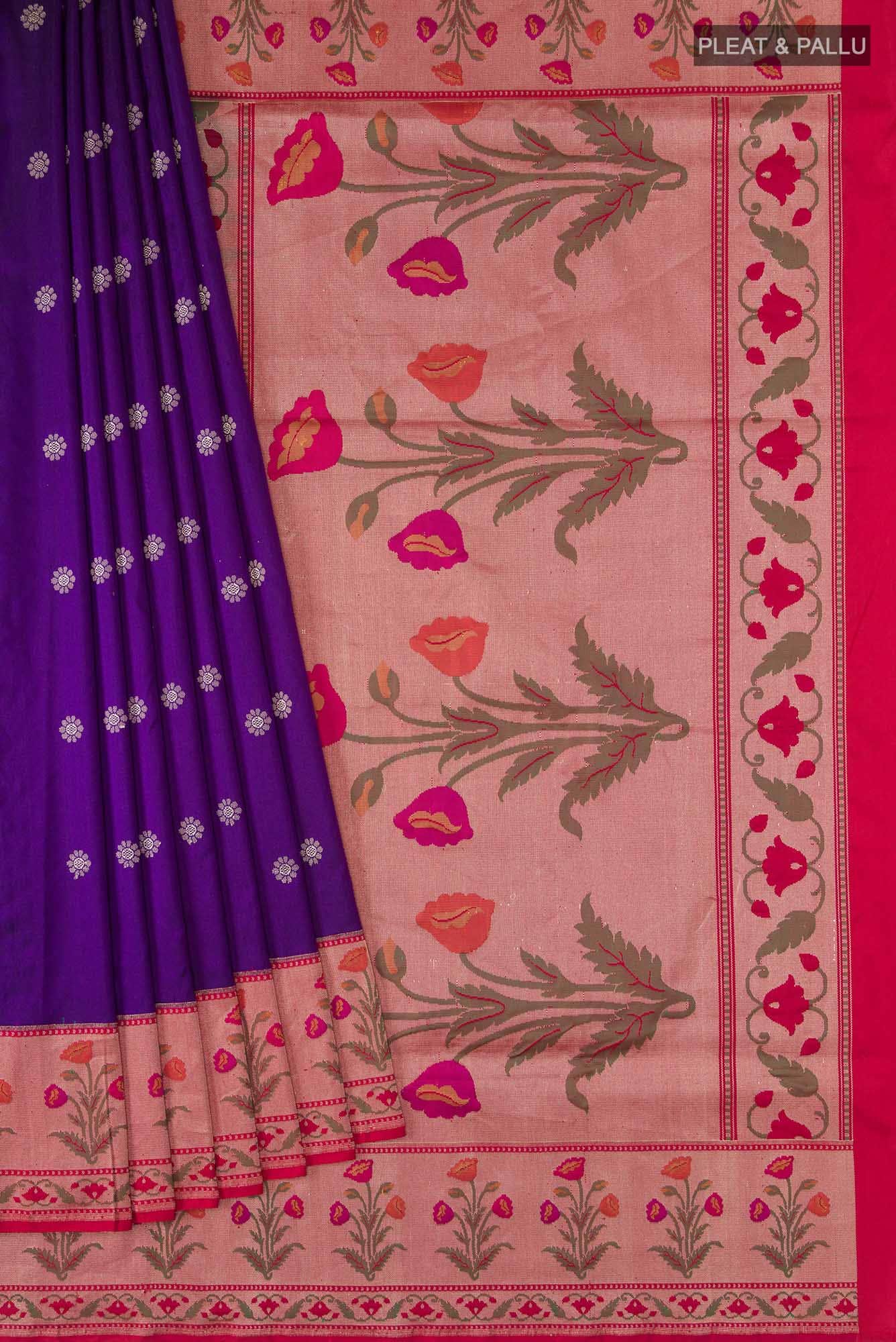 Blue Banarasi Silk Saree