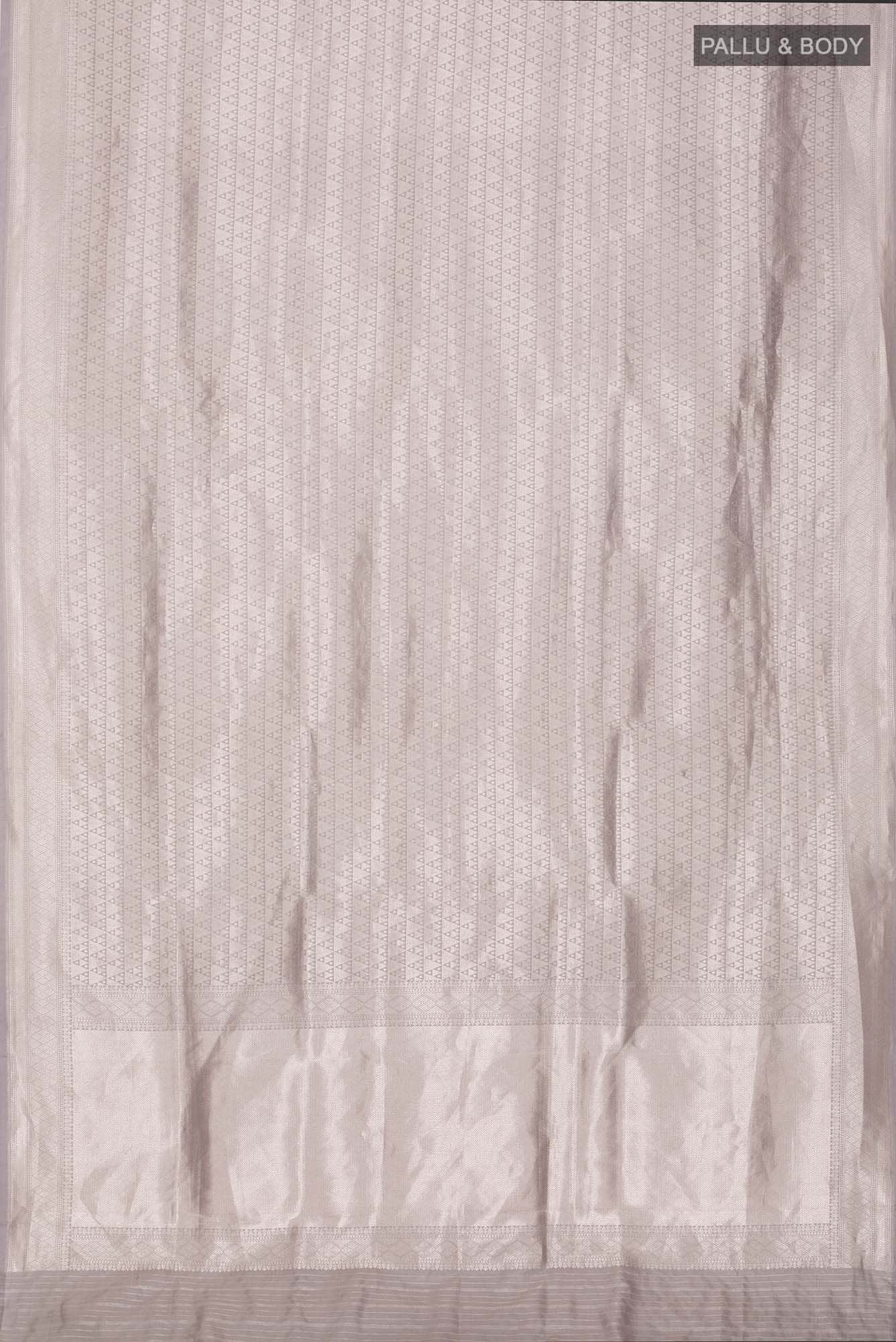 Grey Banarasi Silk Saree
