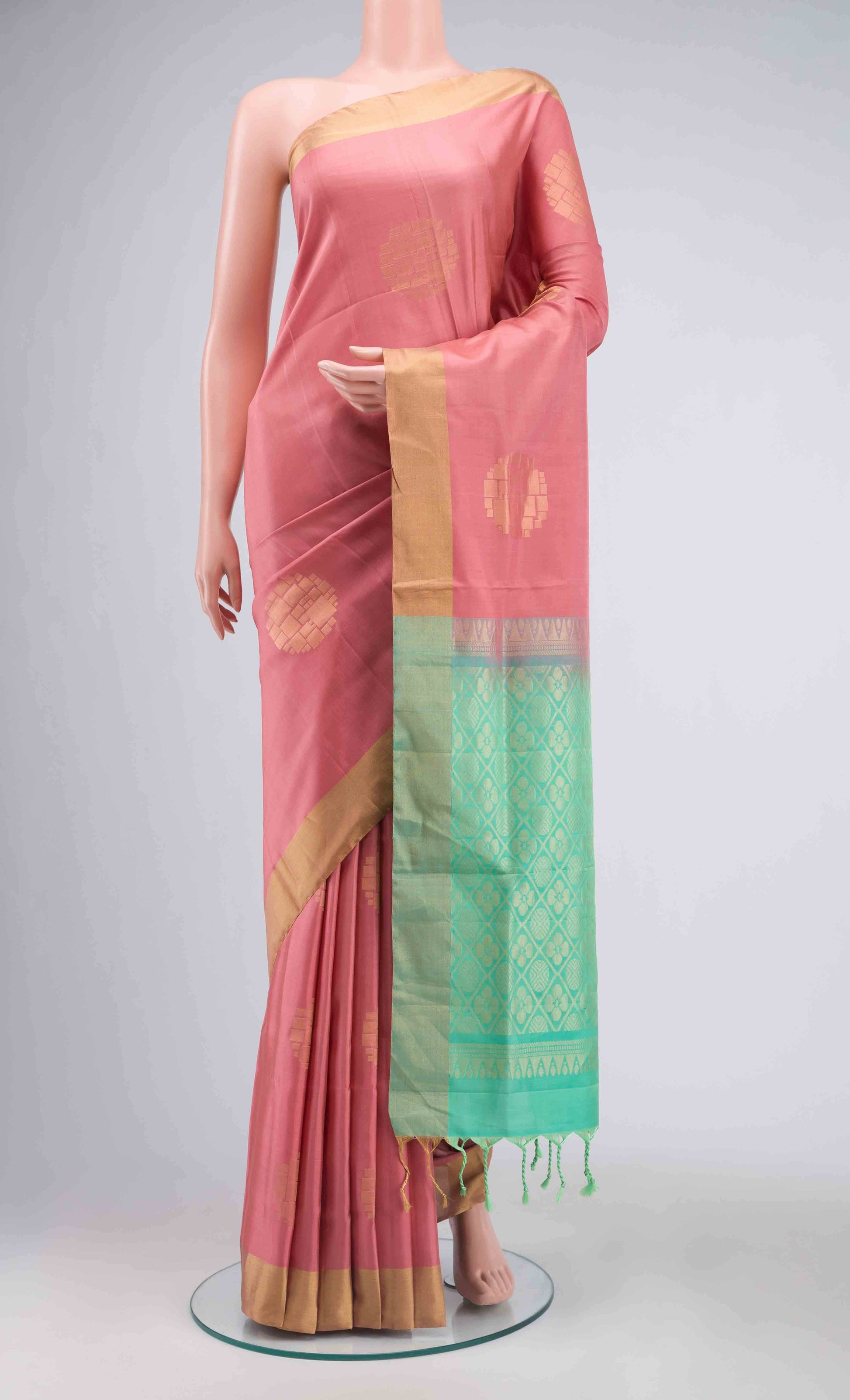 Coral Soft Silk Saree