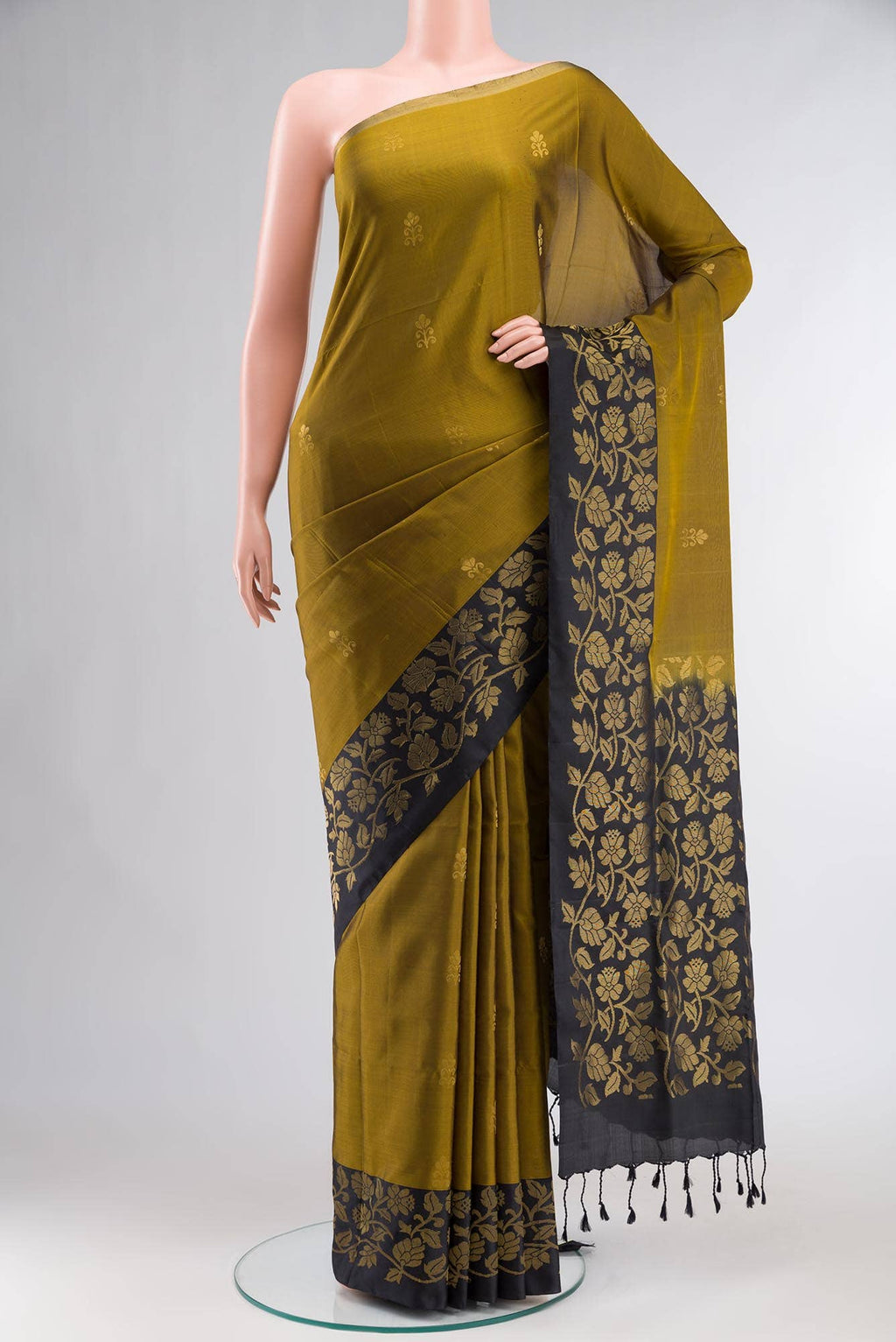 Mehandi Green Soft Silk Saree