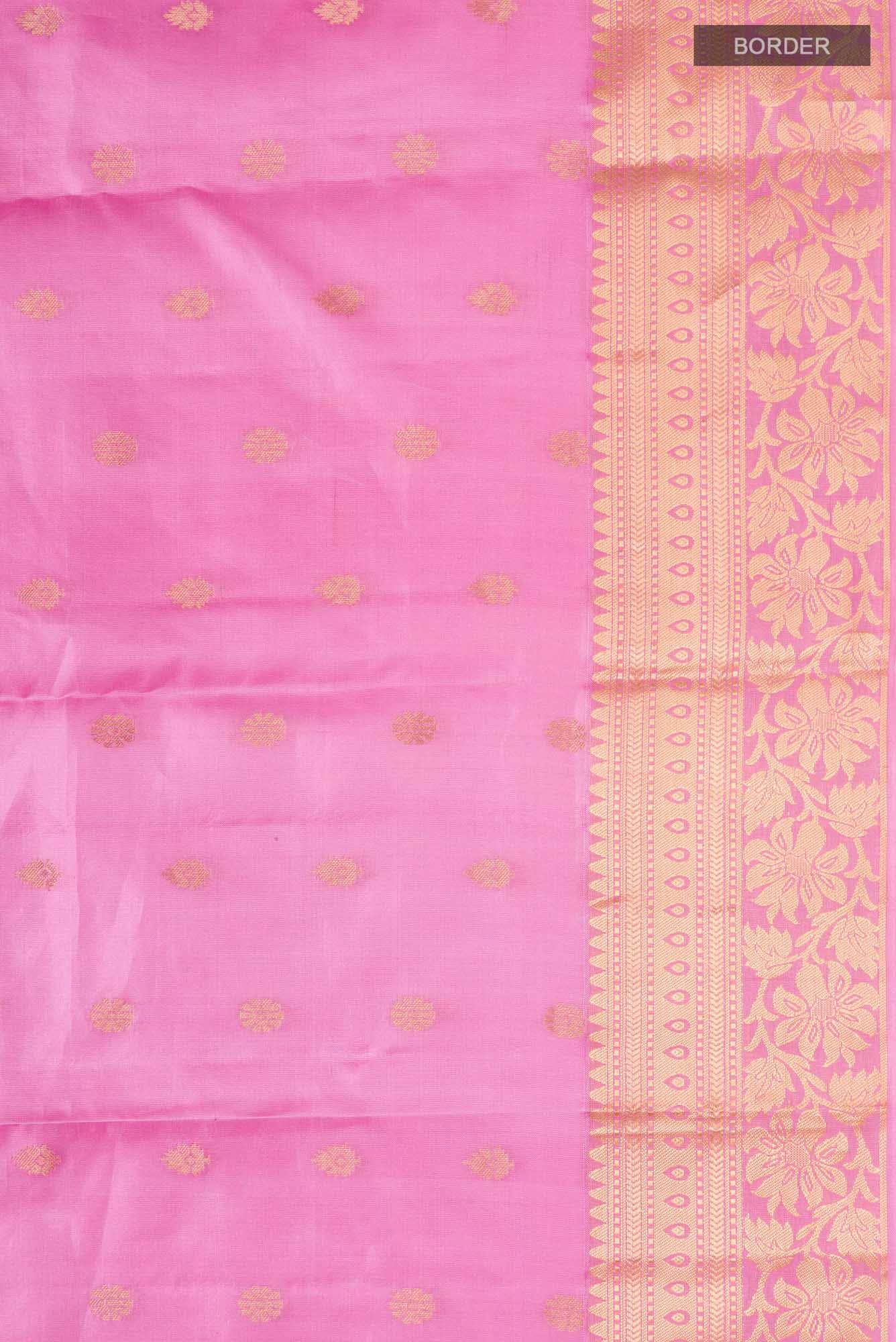 Pink Kanchipuram Silk Saree