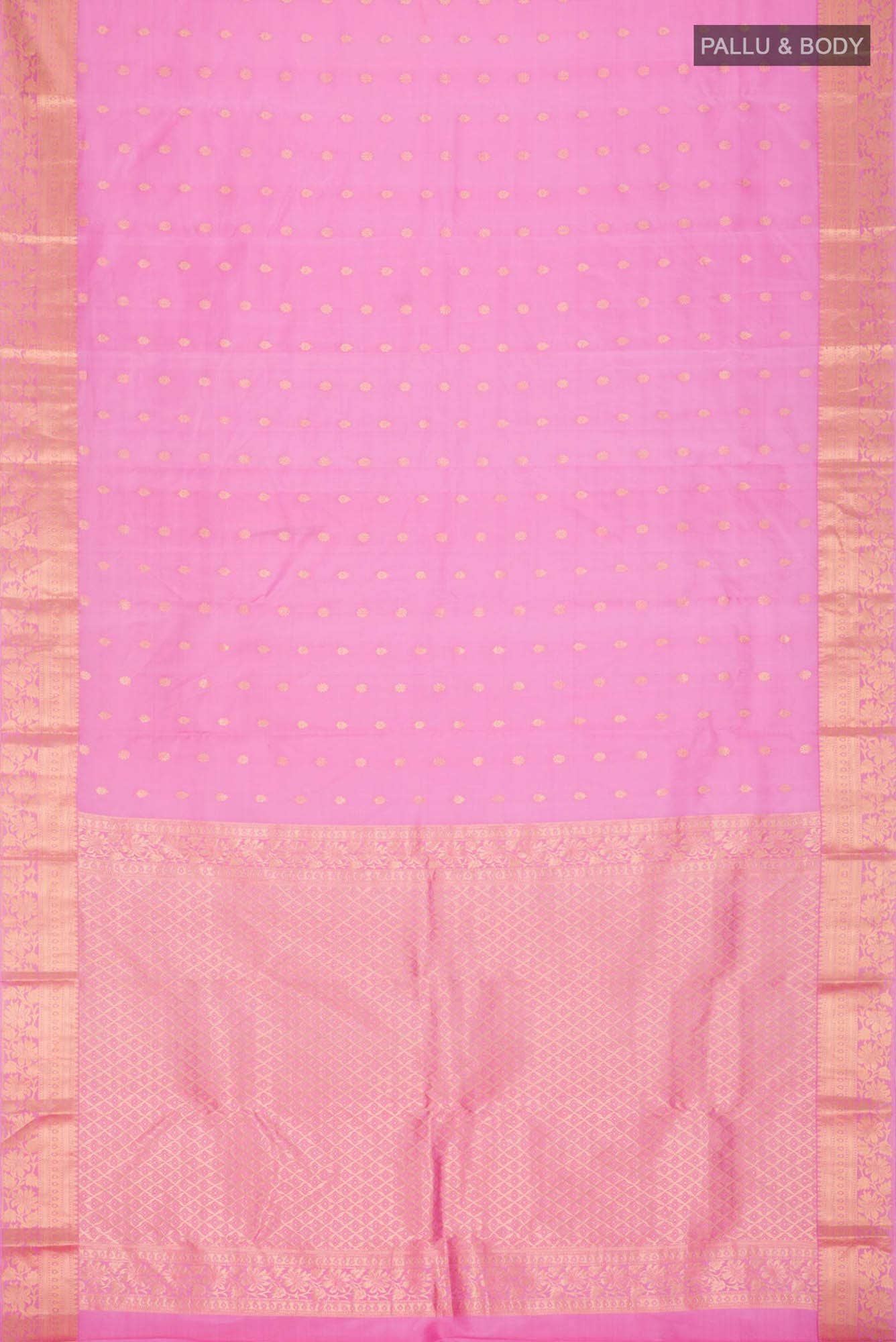 Pink Kanchipuram Silk Saree