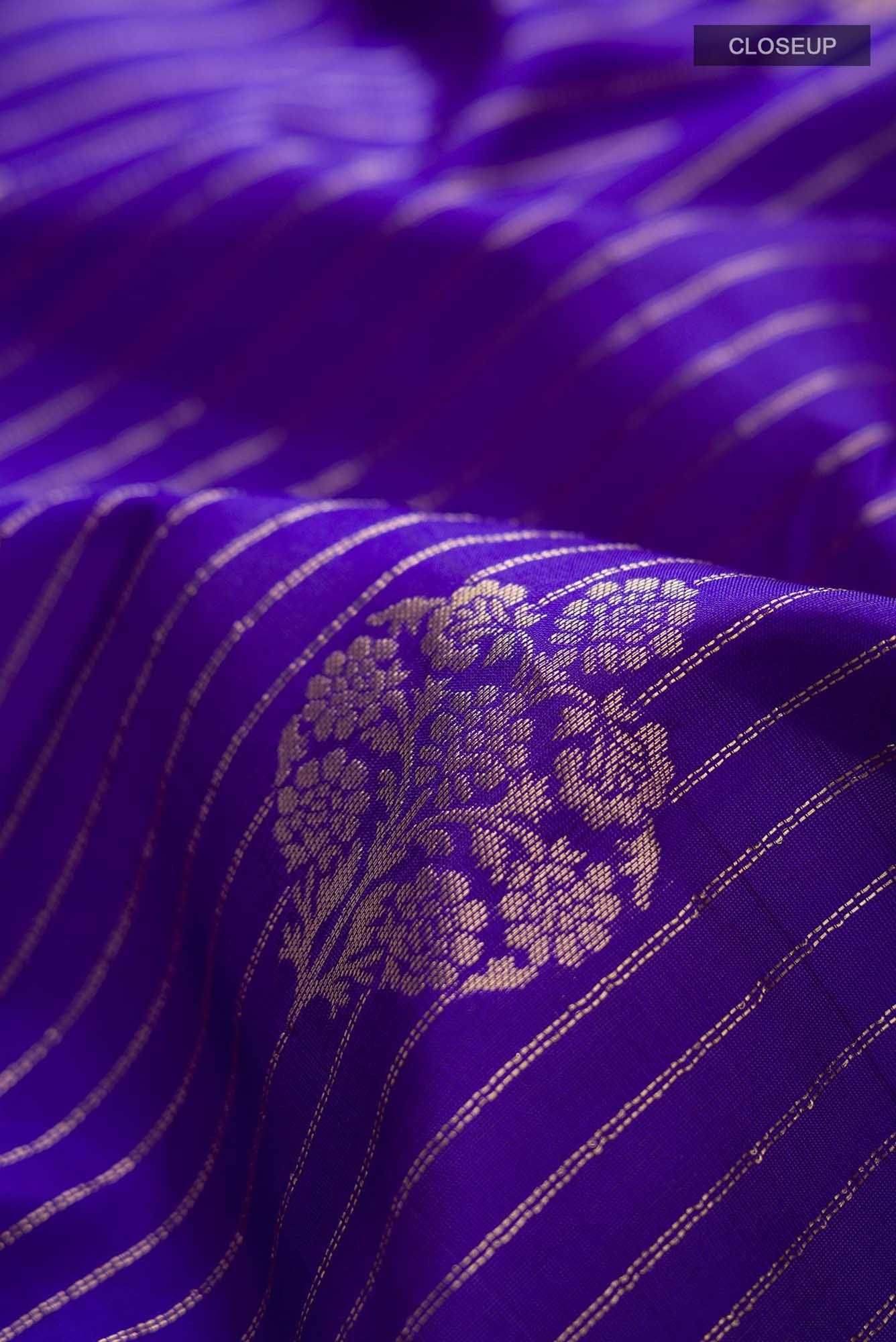 Blue Kanchipuram Silk Saree