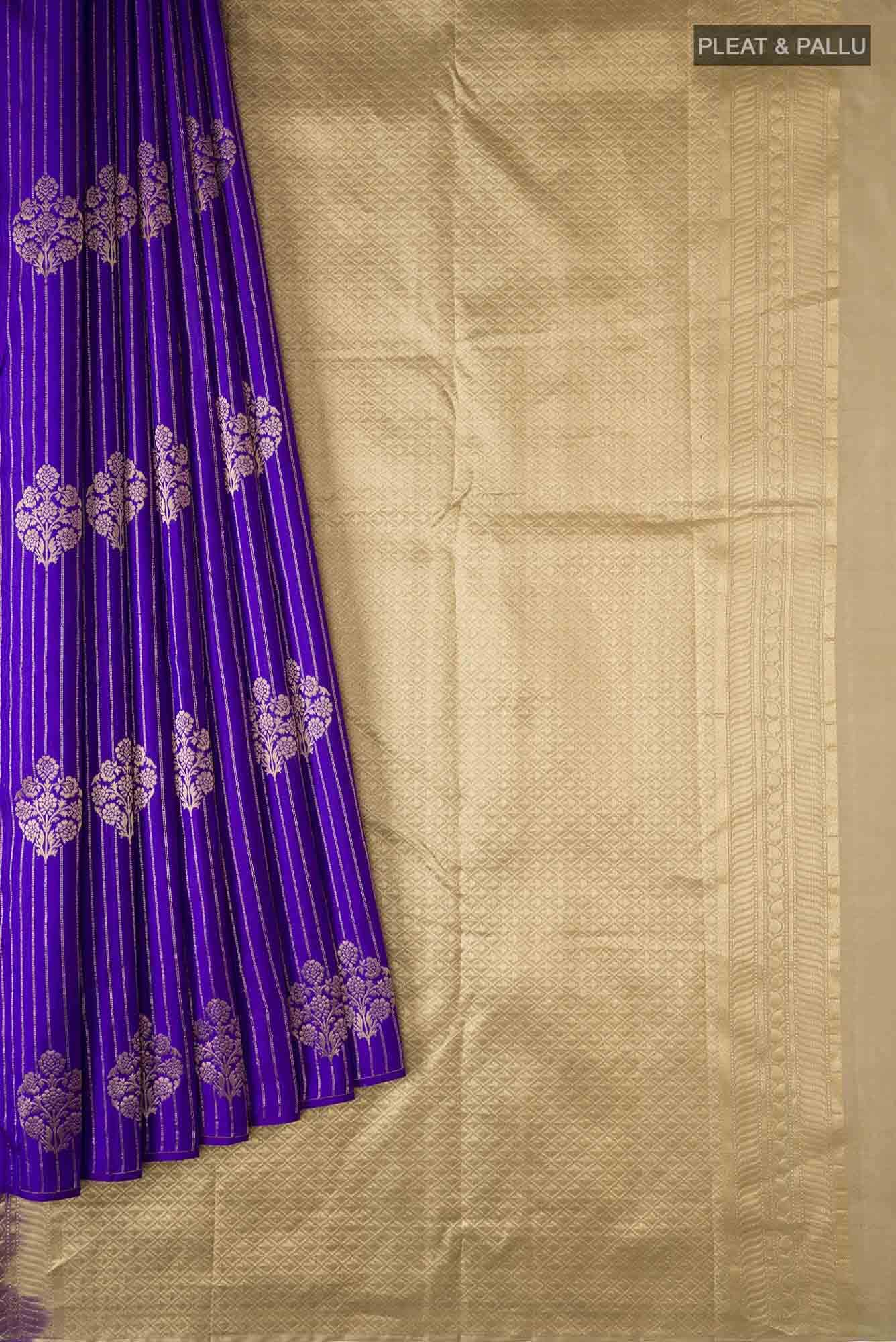 Blue Kanchipuram Silk Saree
