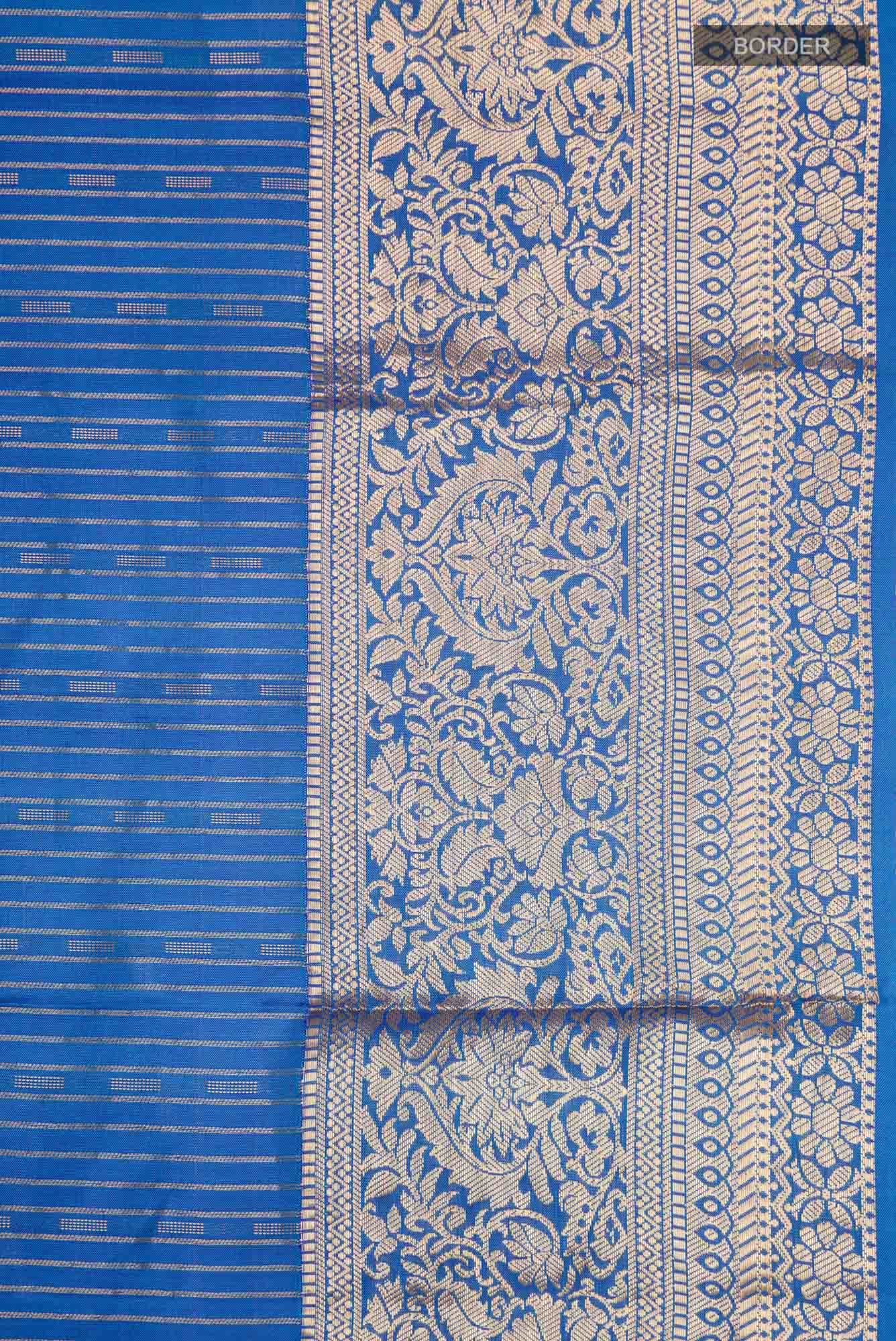 Blue Kanchipuram Silk Saree