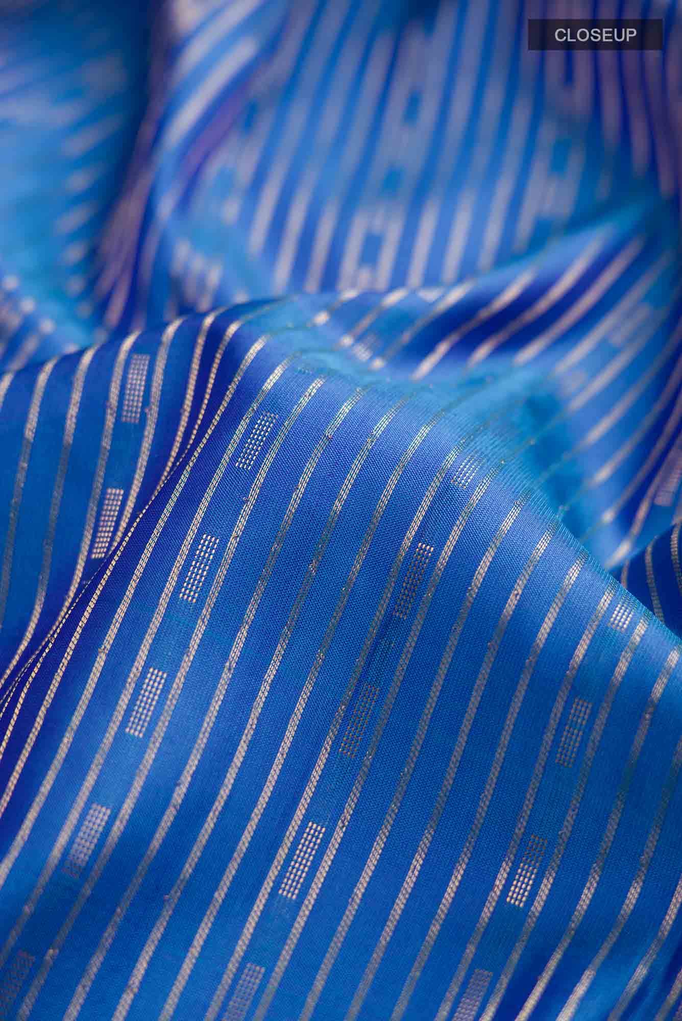 Blue Kanchipuram Silk Saree