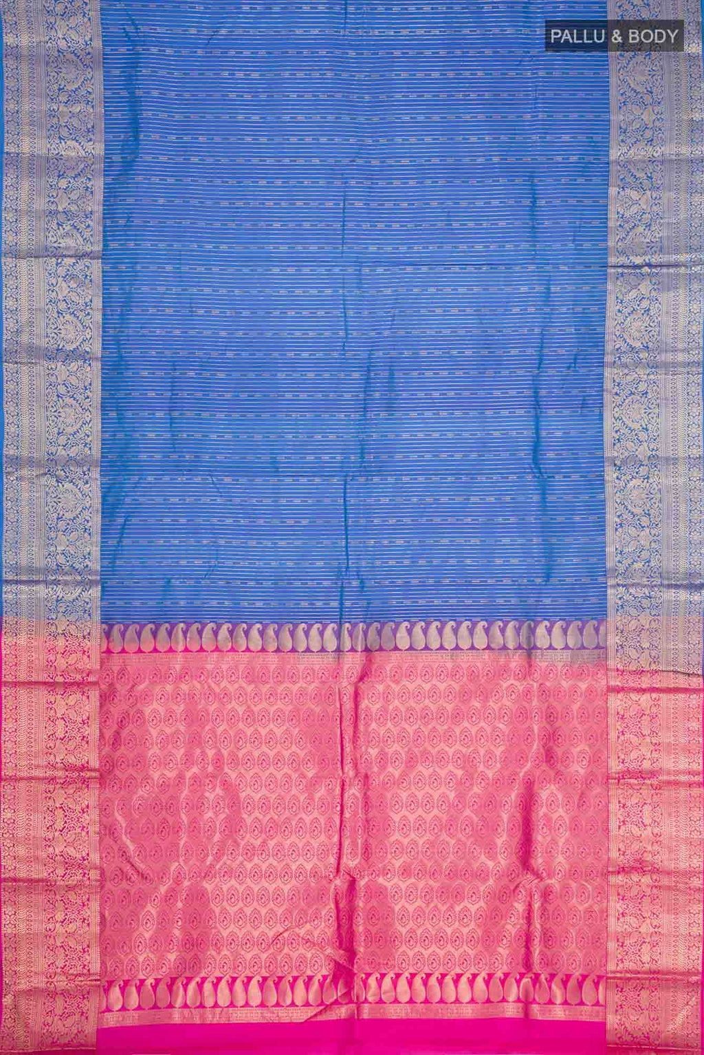 Blue Kanchipuram Silk Saree
