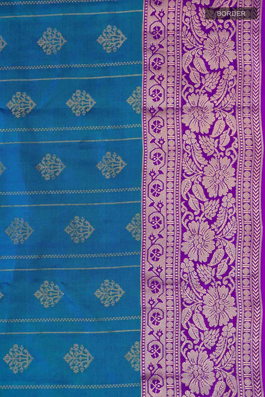 Blue Kanchipuram Silk Saree