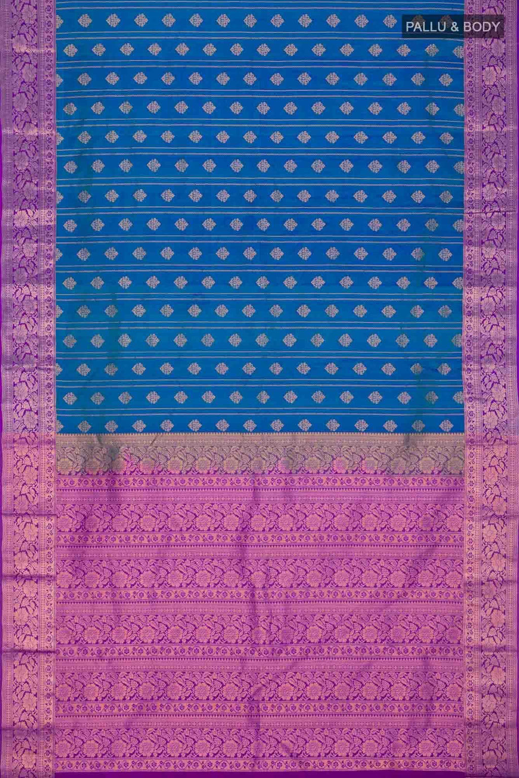 Blue Kanchipuram Silk Saree