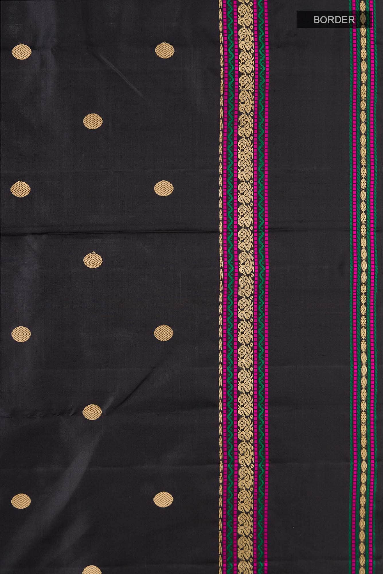 Black Kanchipuram Silk Saree