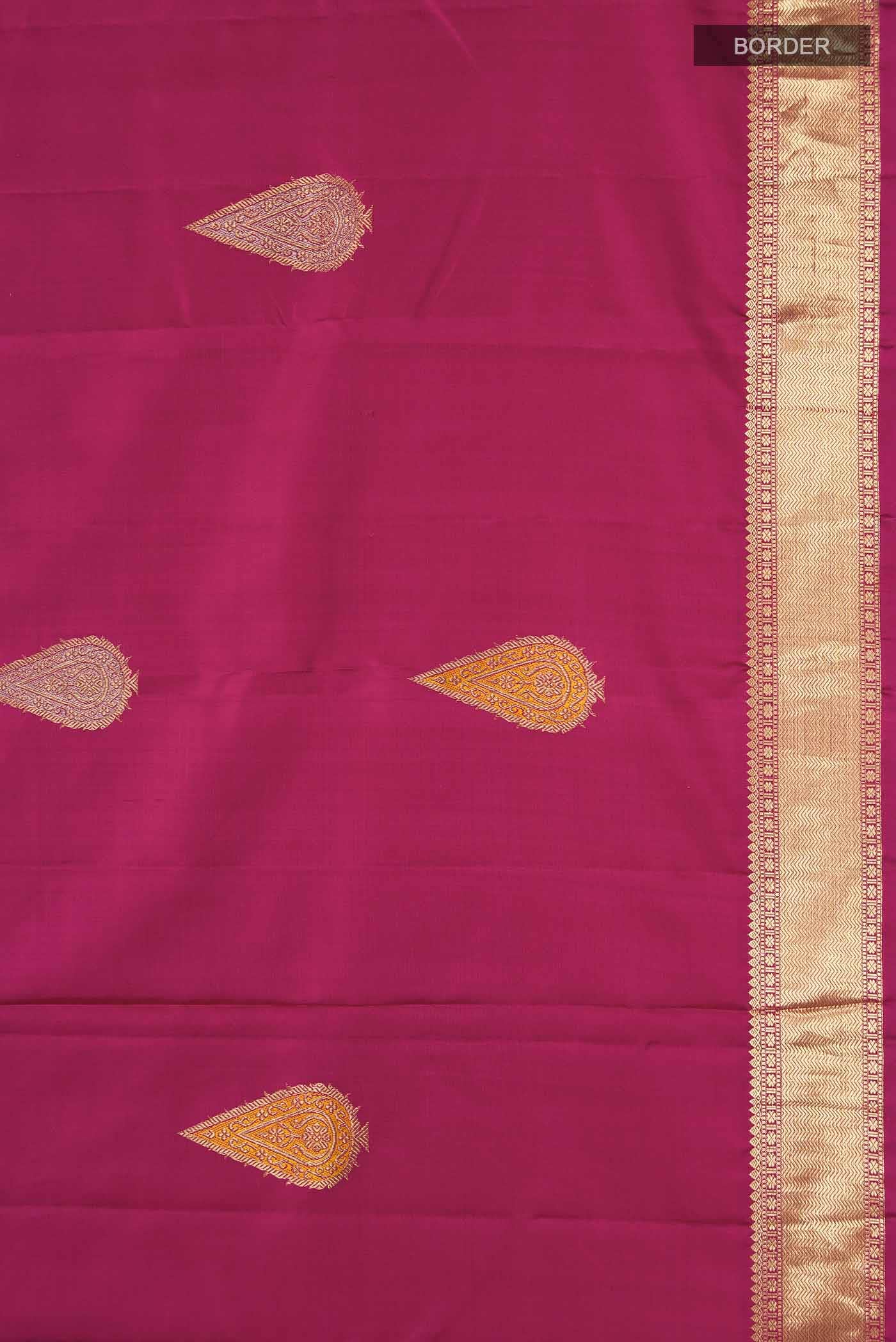 Magenta Kanchipuram Silk Saree