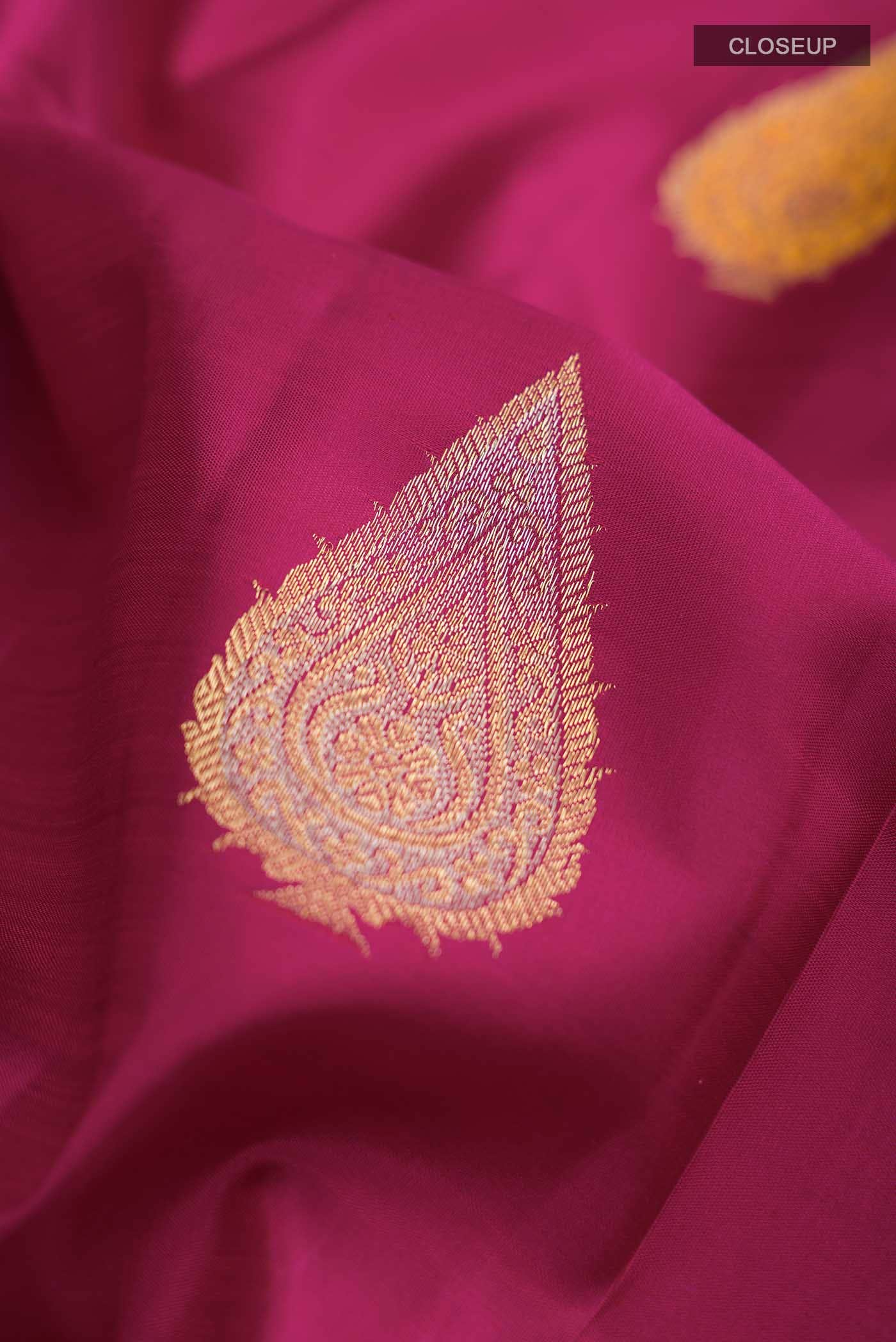 Magenta Kanchipuram Silk Saree