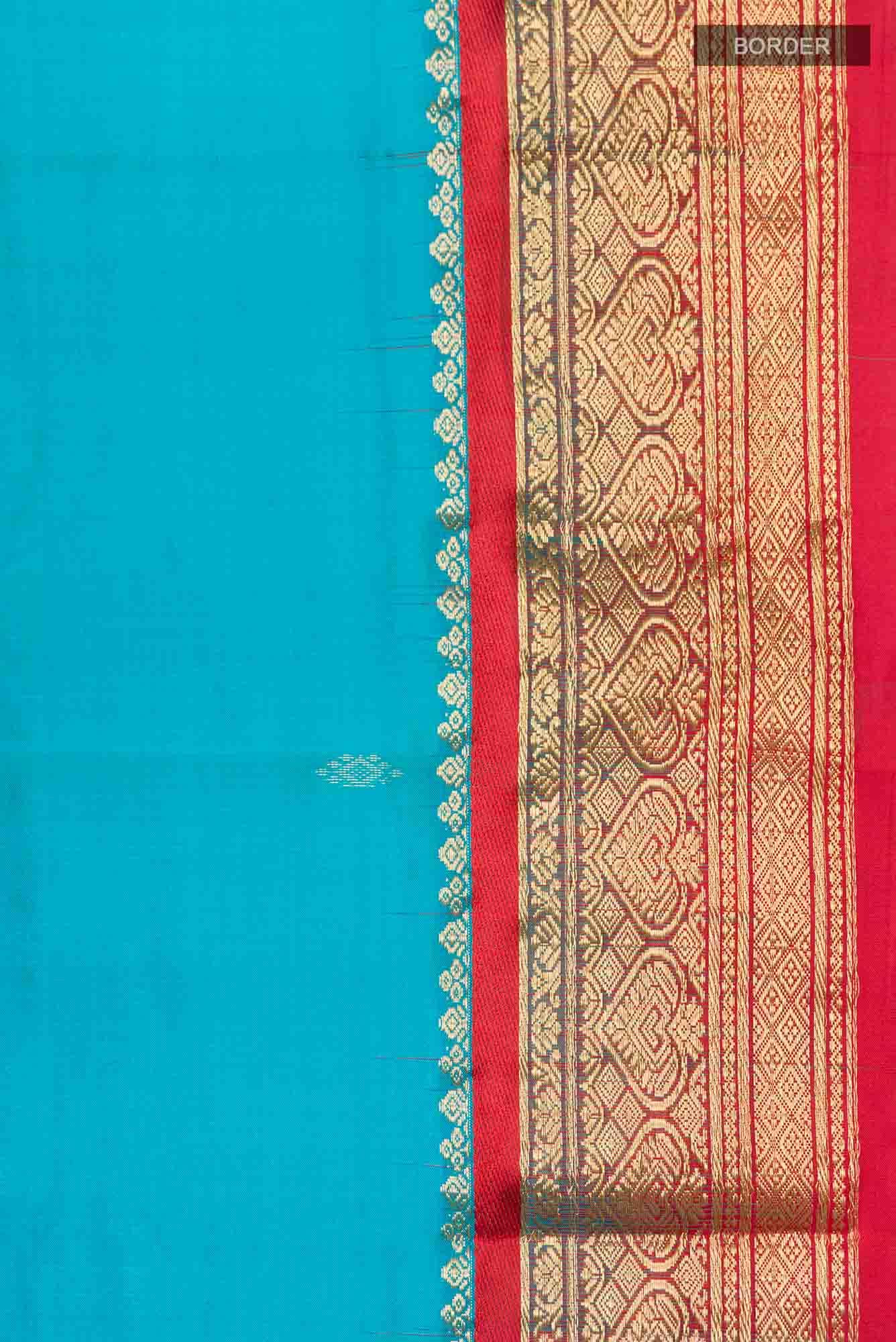 Blue Bangalore Silk Saree