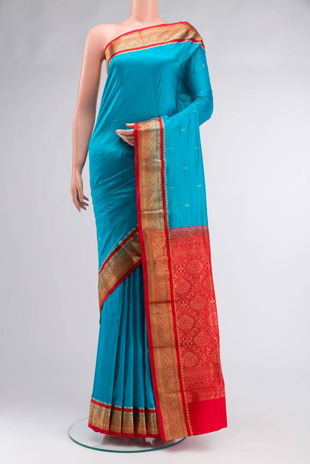 Blue Bangalore Silk Saree