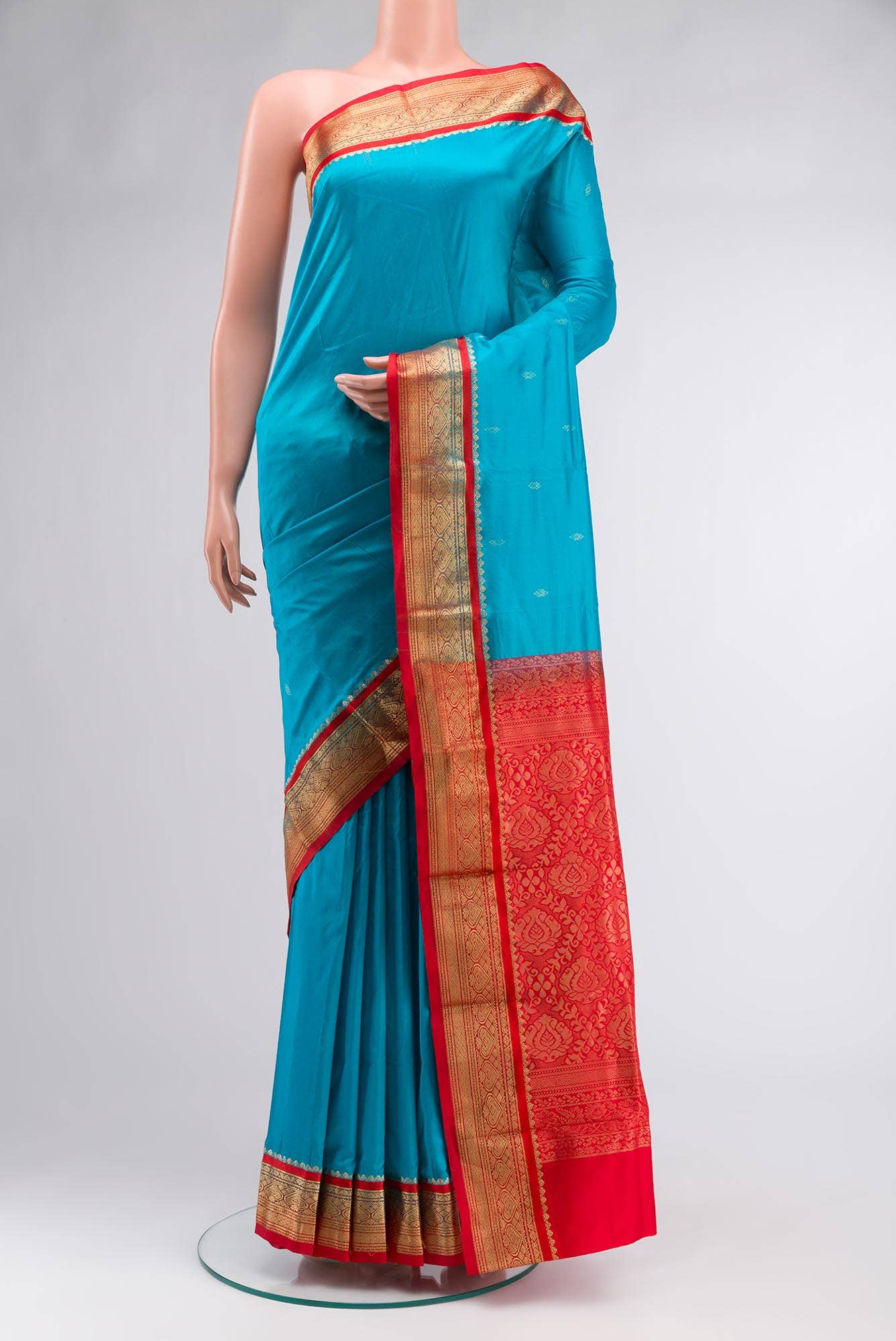 Blue Bangalore Silk Saree