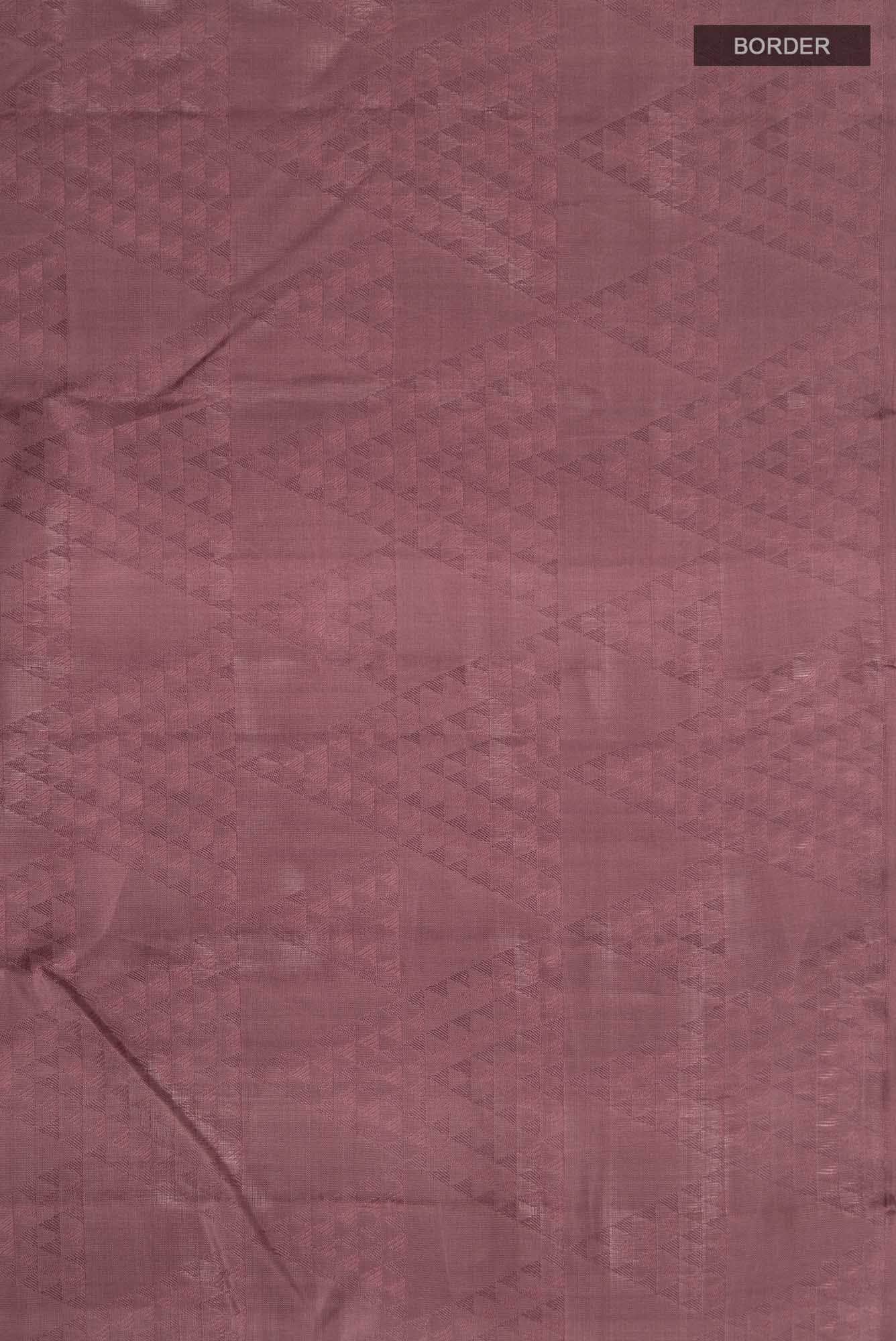 Dark Mauve Kanchipuram Silk Saree